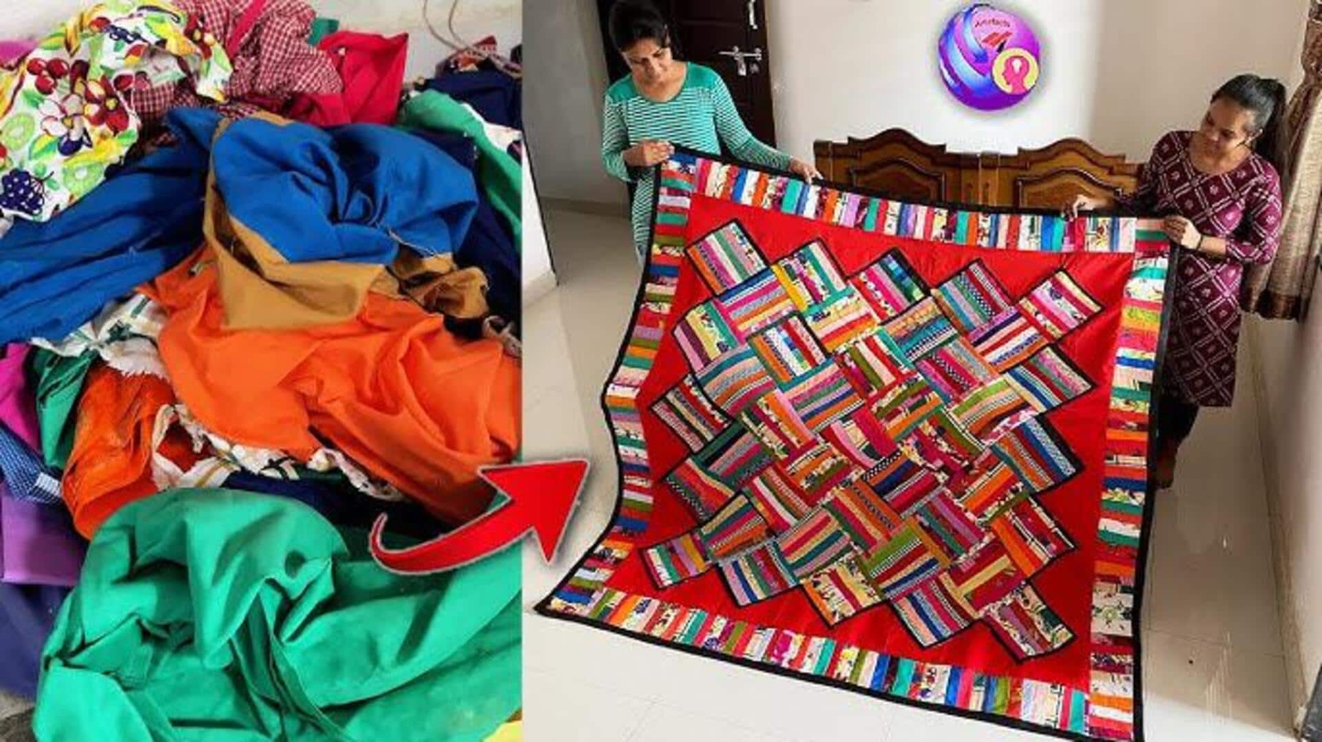 เปลี่ยนผ้าปูที่นอนเก่าให้กลายเป็นของใช้ในบ้านสุดคุ้ม
