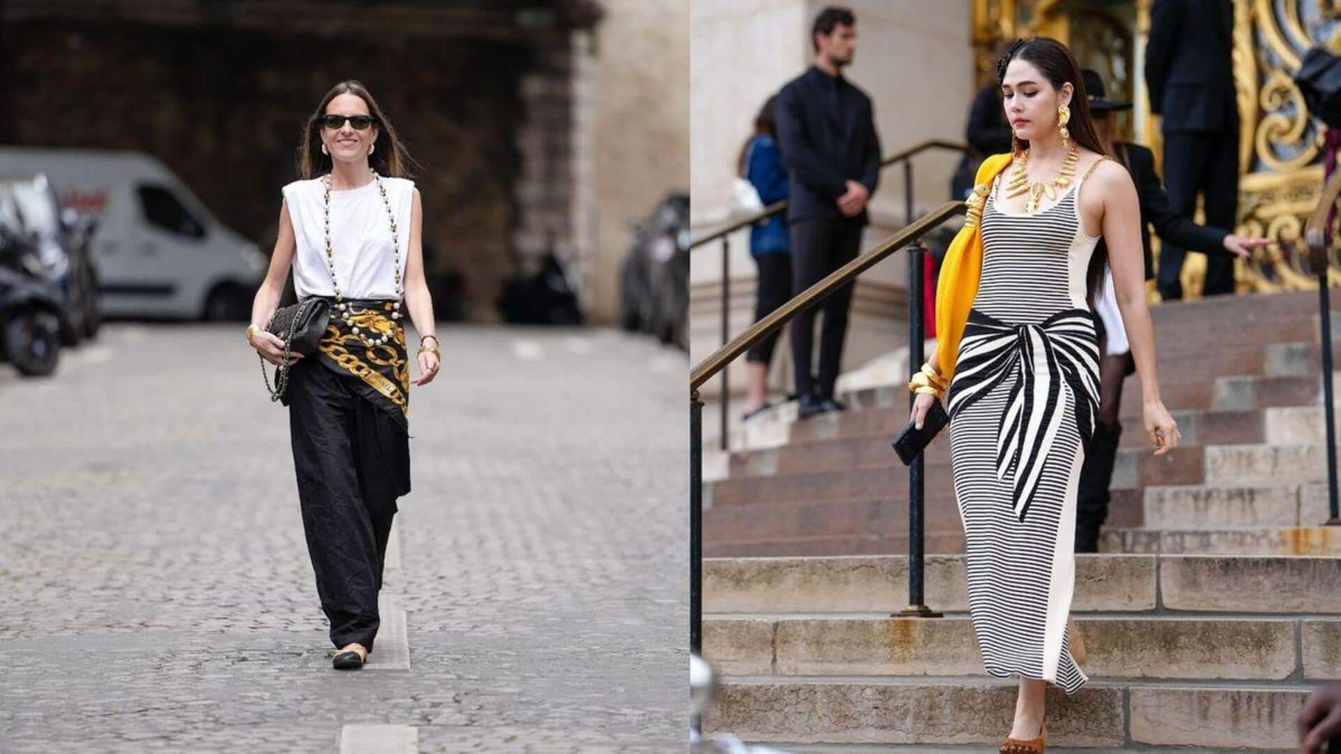 5 สไตล์การแต่งตัวที่เข้ากับผ้าพันคออิคัทลายโปร่ง