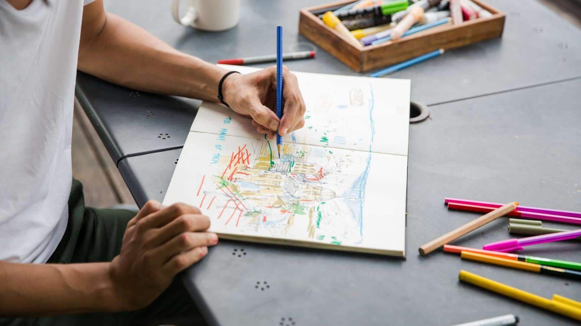 ลดความเครียดด้วยการวาดภาพอย่างมีสติ