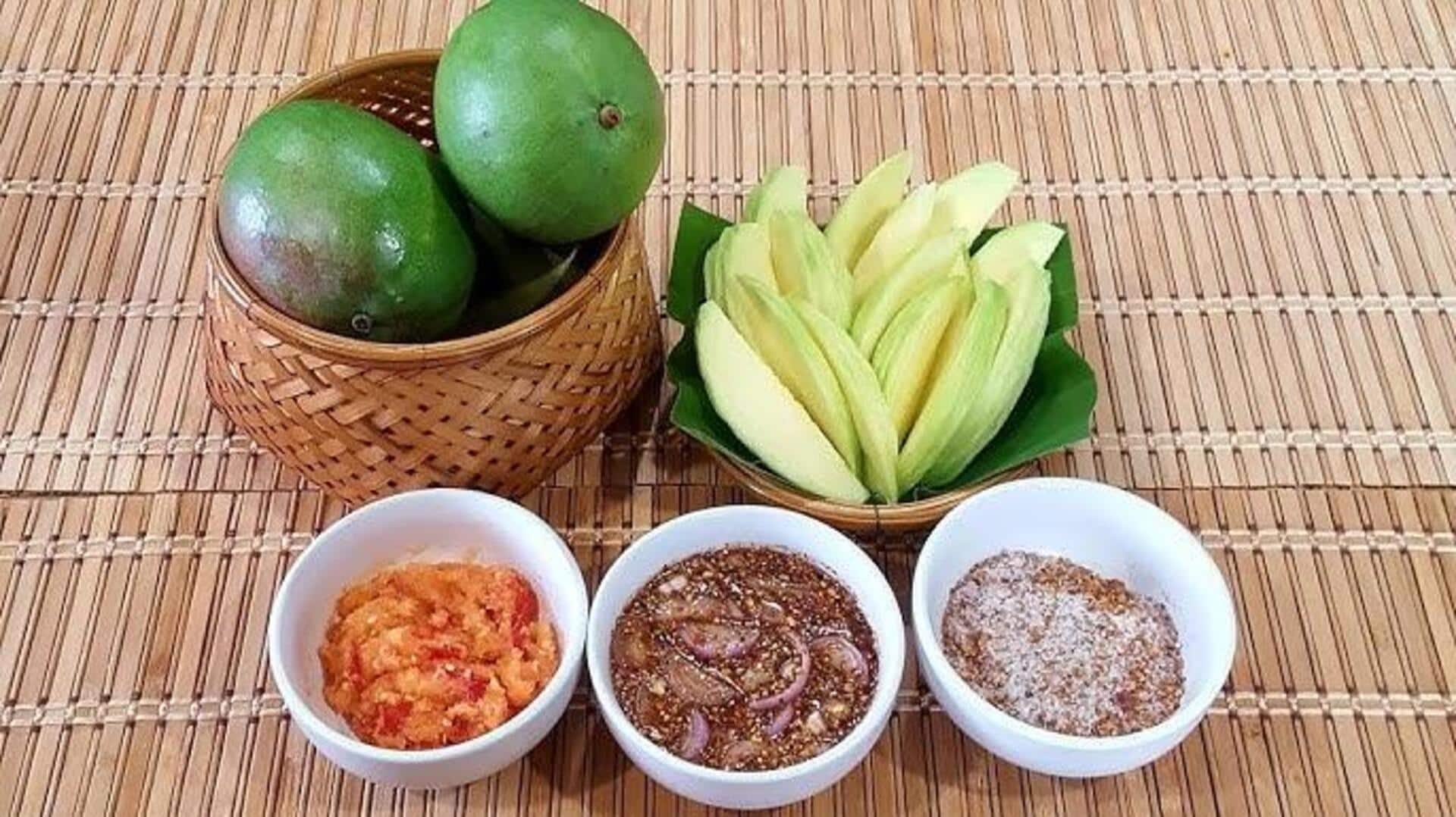 น้ำพริกเขียวสูตรดั้งเดิมกับมะม่วง น้ำพริกเขียวสูตรดั้งเดิมกับมะม่วง
