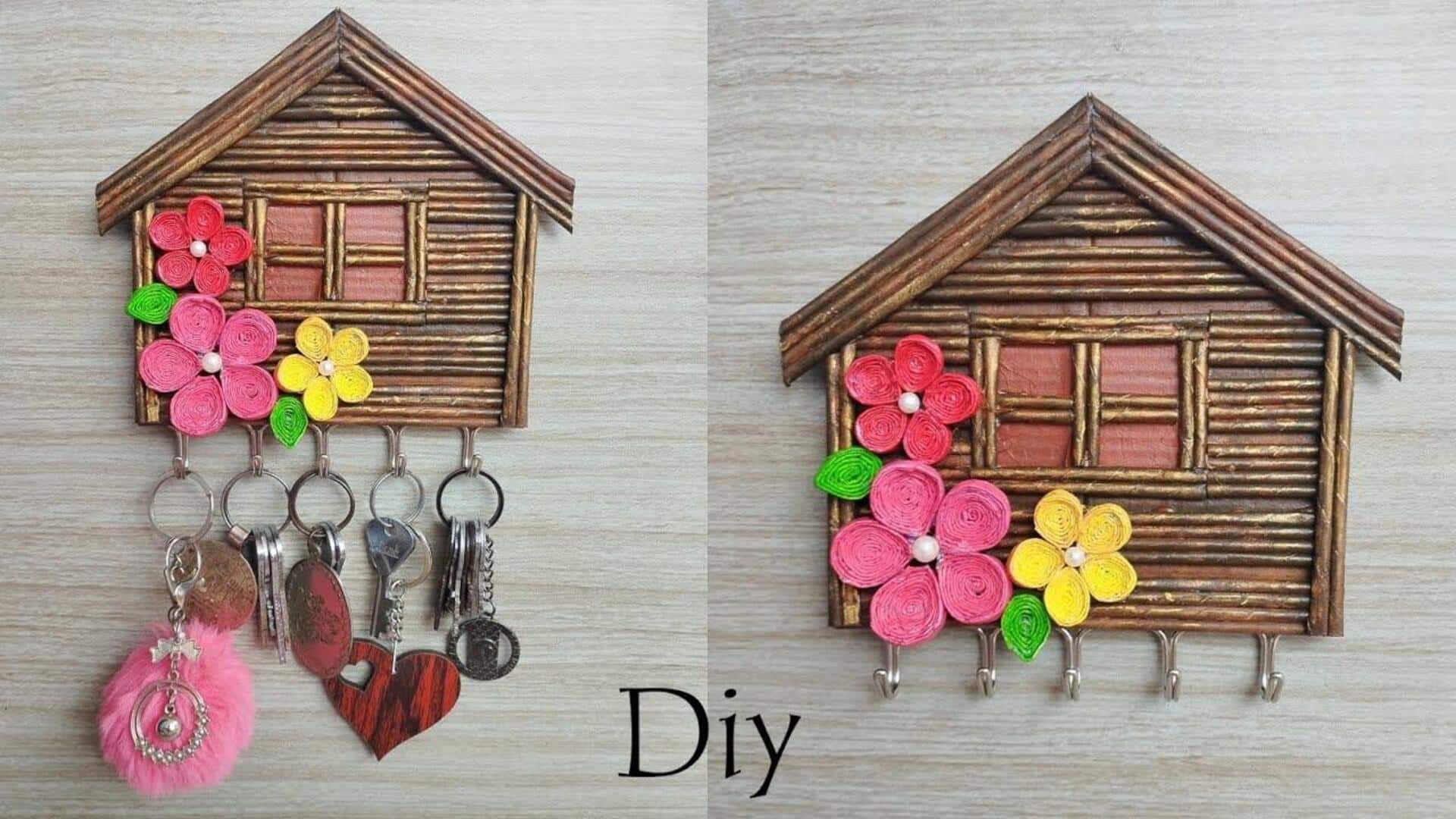 ไอเดียสร้างที่แขวนกุญแจจากไม้เหลือใช้