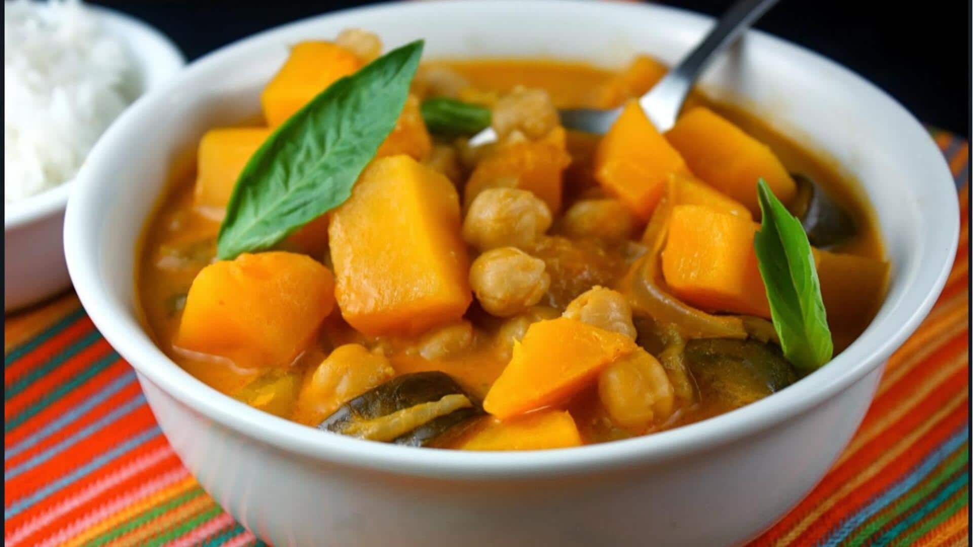 แกงฟักทองคาโบชา หอมมันกลมกล่อม