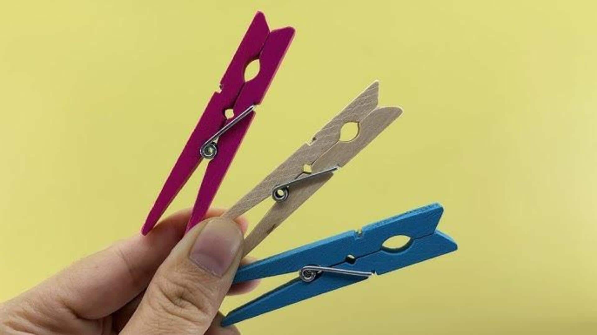 5 วิธีประหยัดด้วยการใช้ที่หนีบผ้าจัดระเบียบบ้าน