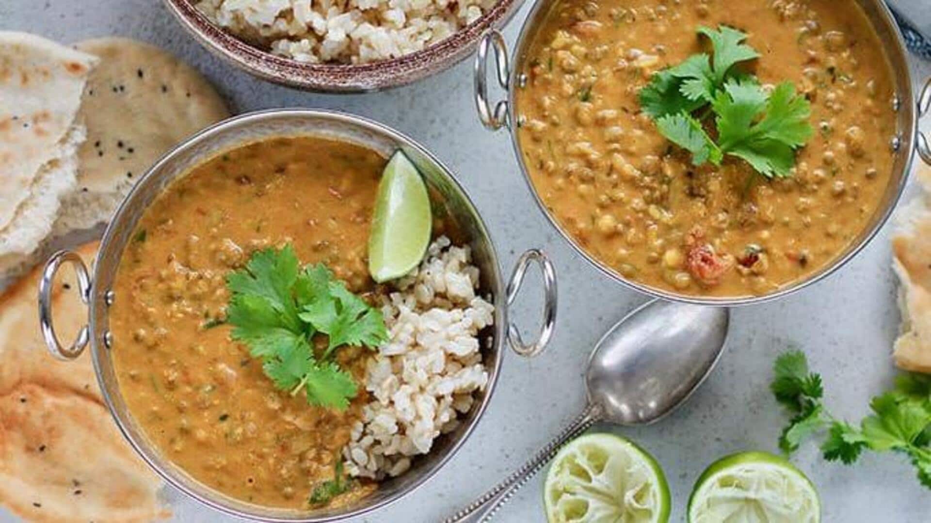 แกงถั่วงอกเมล็ดผักชีสูตรคุชราต รสเข้มข้นแบบดั้งเดิม 