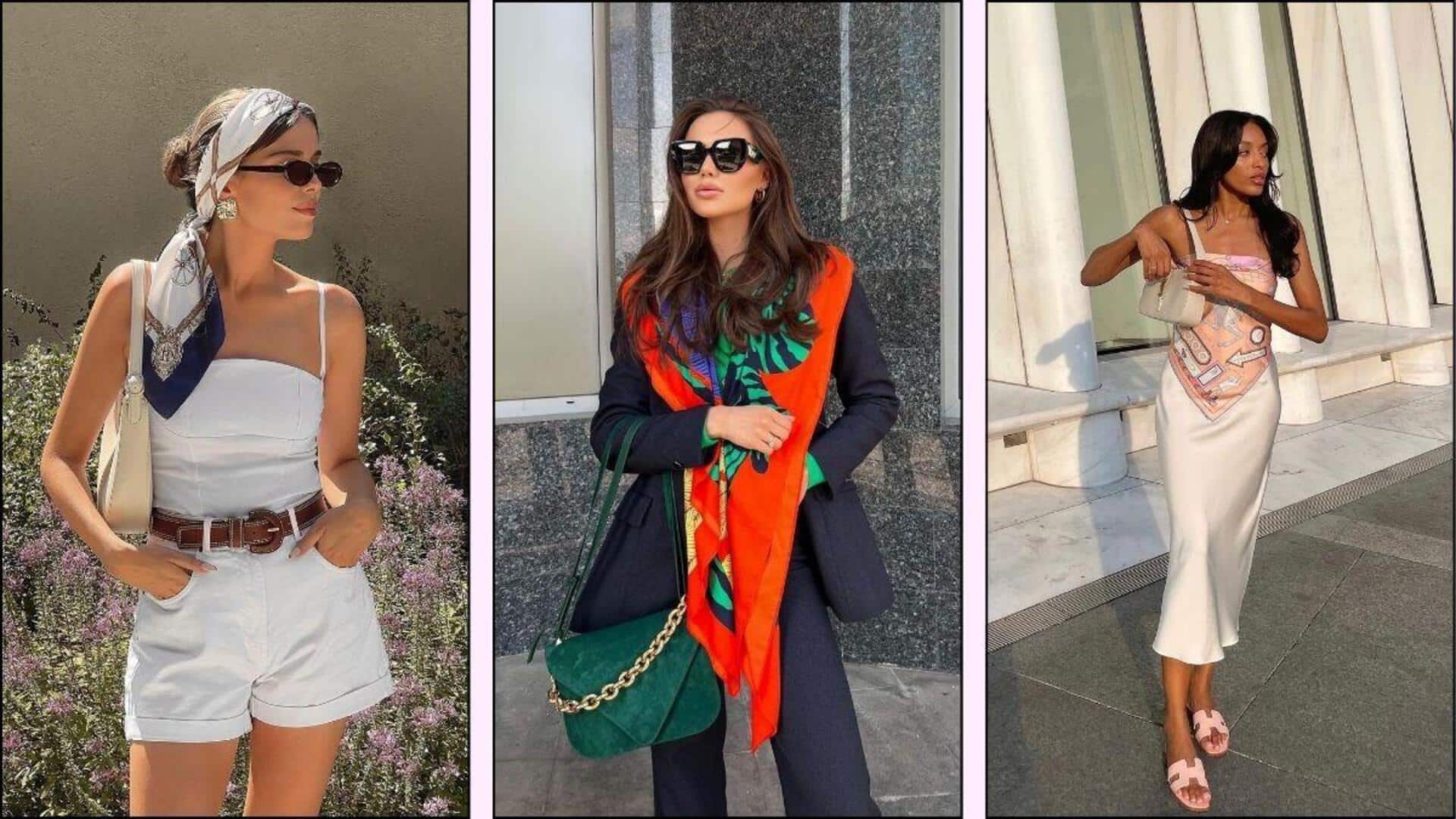 5 สไตล์แต่งตัวสุดชิคกับผ้าพันคอไหม