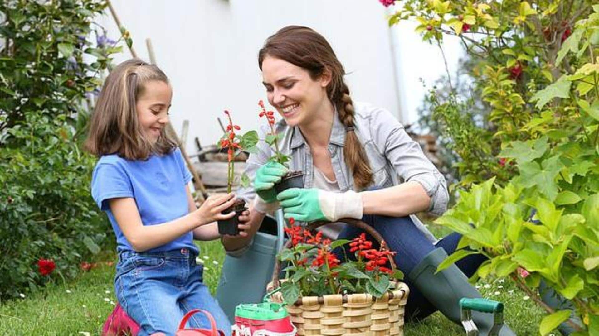 การทำสวนที่บ้านเพื่อเพิ่มอารมณ์