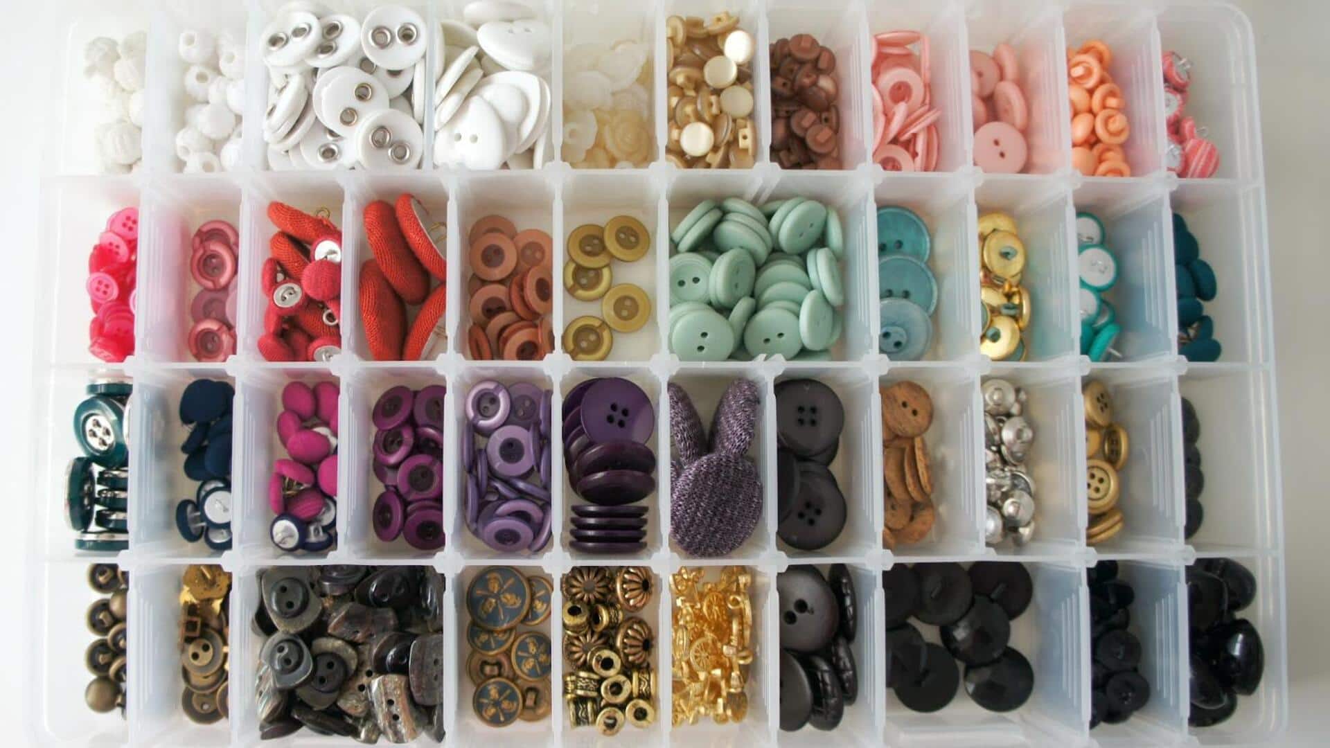 วิธีจัดเก็บกระดุมสำรองให้เป็นระเบียบและใช้งานง่าย