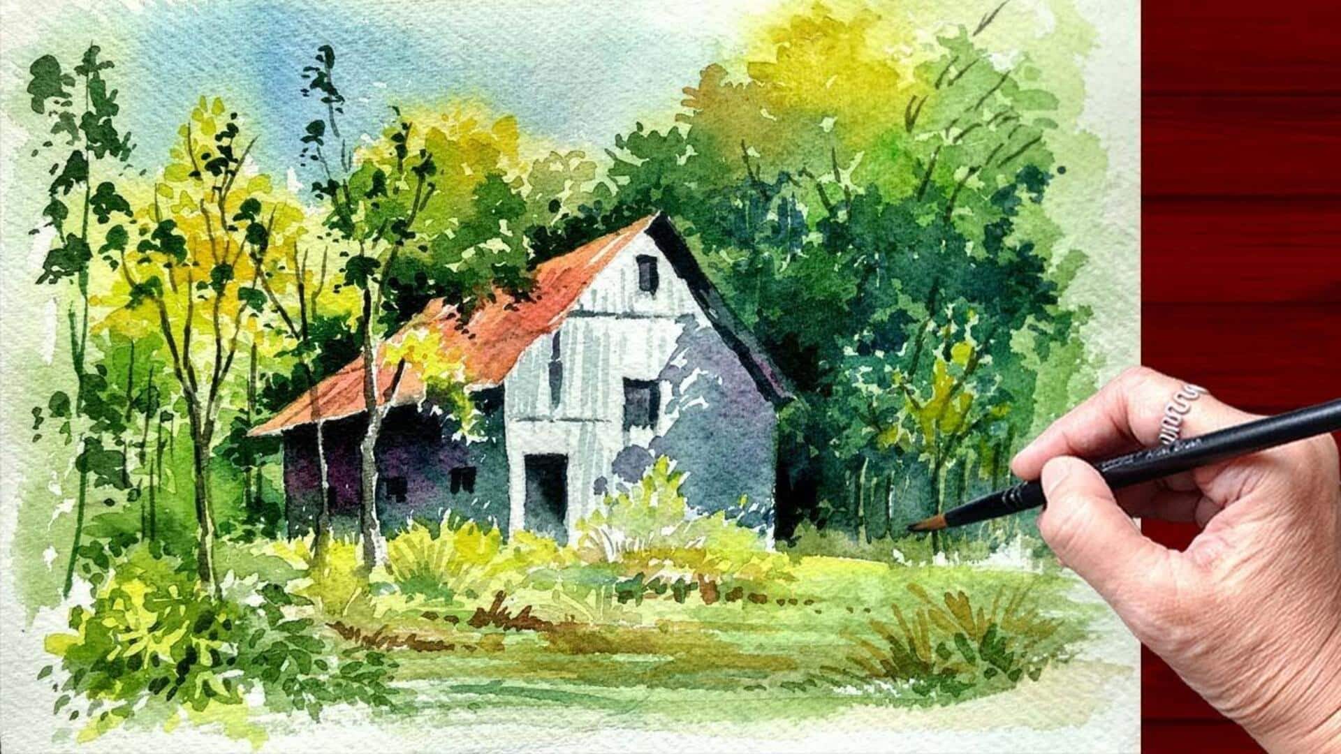 ผ่อนคลายและลดความเครียดด้วยการวาดภาพสีน้ำ