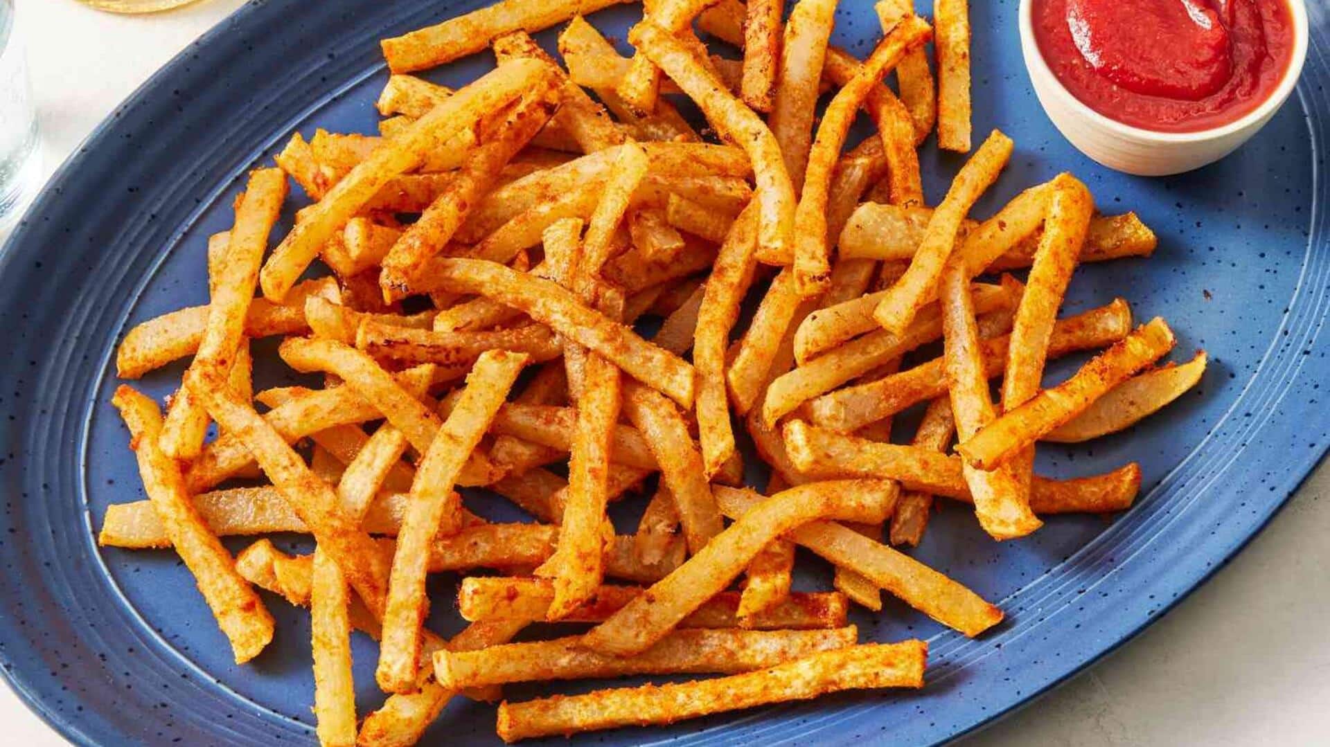 สูตรฟรายกะหล่ำปลีหัวผักกาดกรอบแบบโลว์แคลอรี