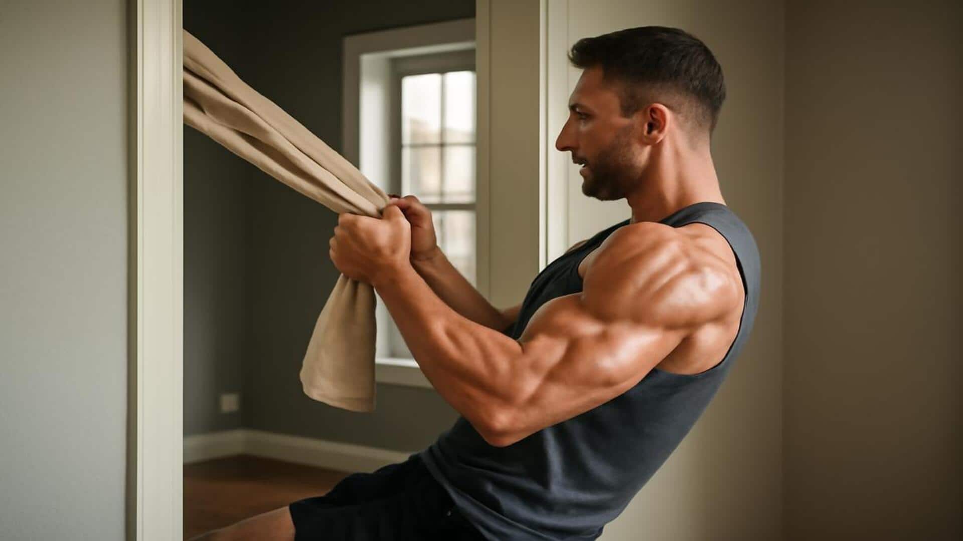 ท่าไอโซเมตริกในกรอบประตู: เสริมความมั่นคงให้ไหล่