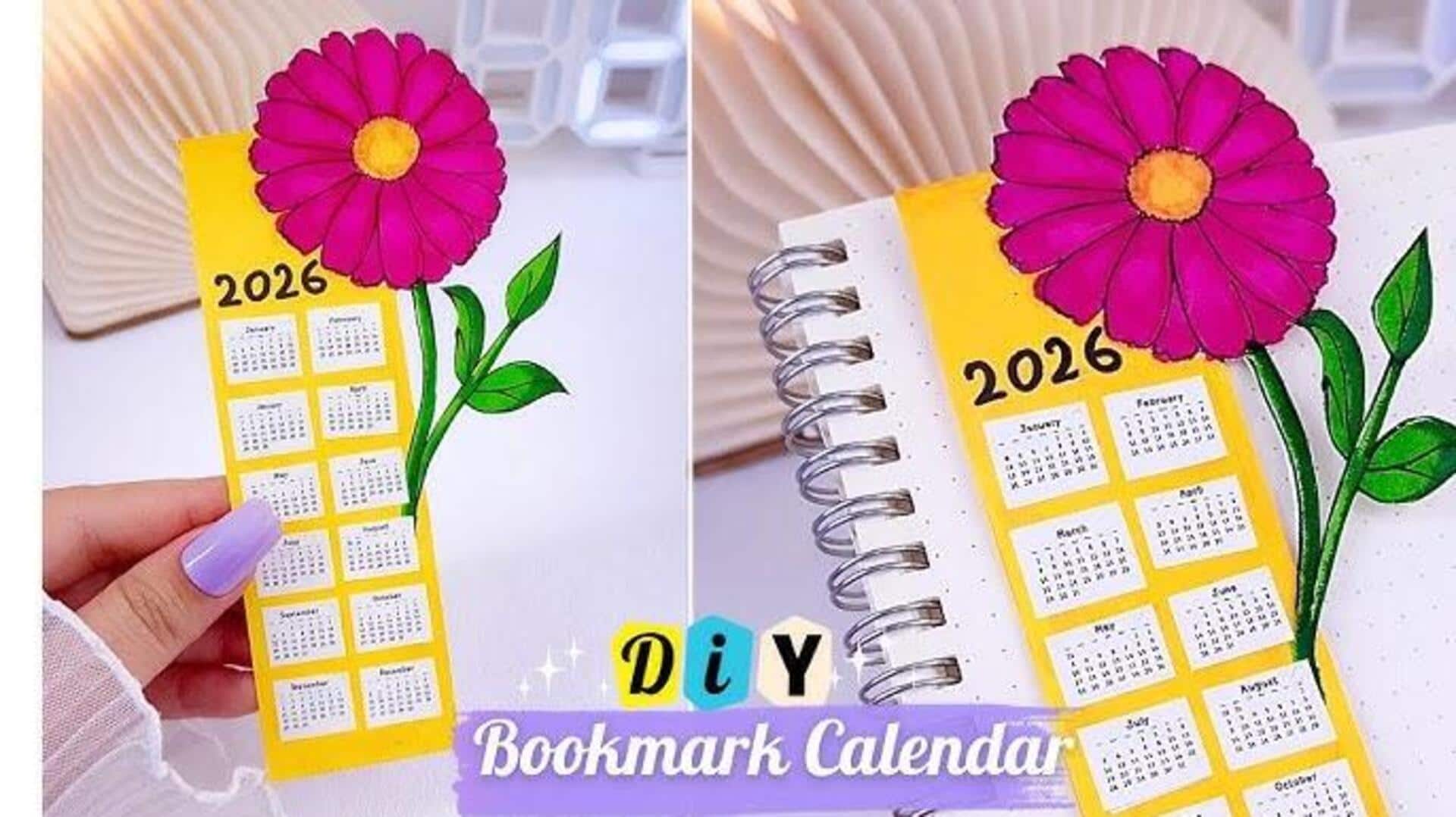 ไอเดียเปลี่ยนปฏิทินเก่าเป็นที่คั่นหนังสือสุดประหยัด