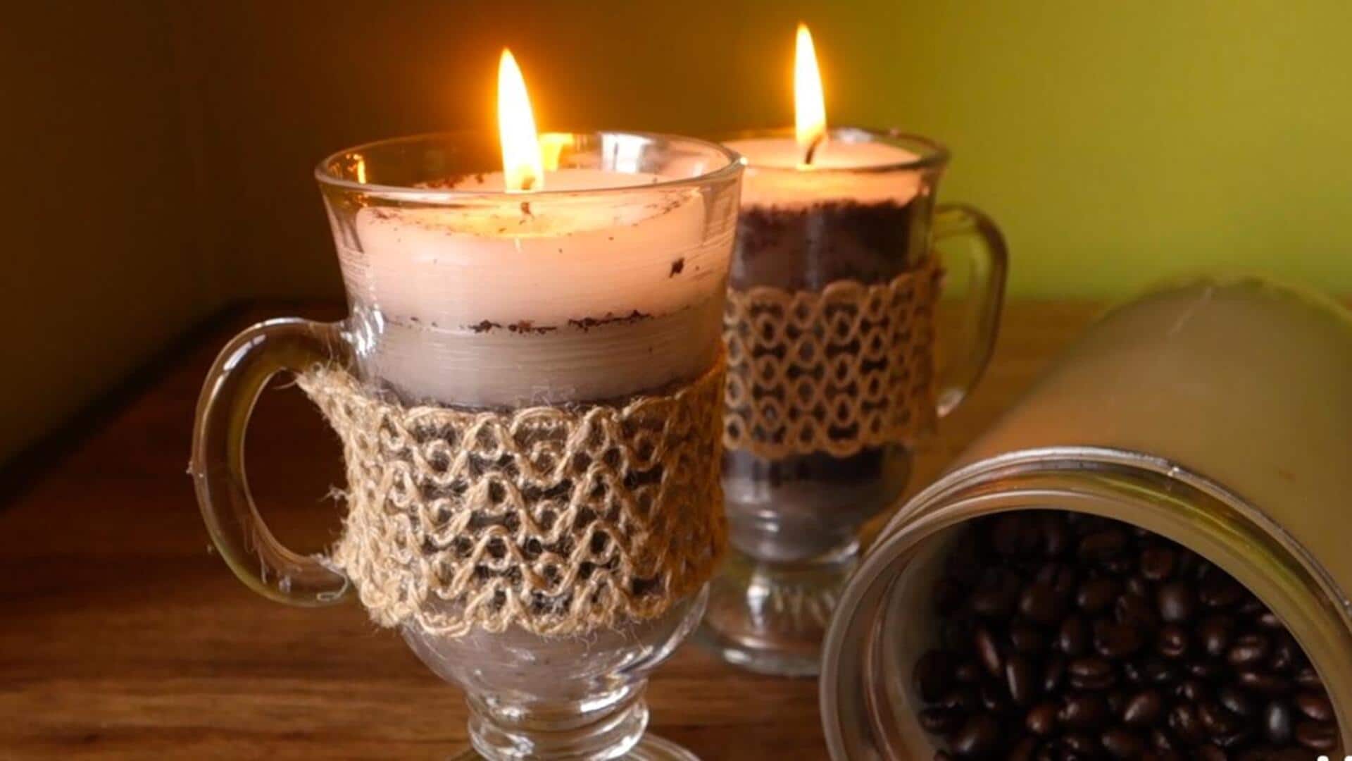 เปลี่ยนกากกาแฟใช้แล้วเป็นเทียนหอมสุดคุ้มค่า