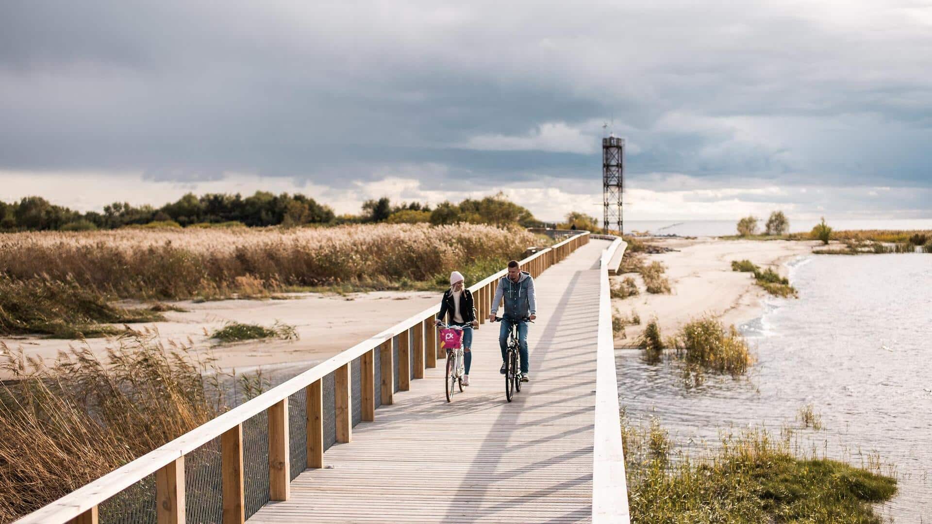 เส้นทางปั่นจักรยานสวยงามในทาลลินน์ ประเทศเอสโตเนีย