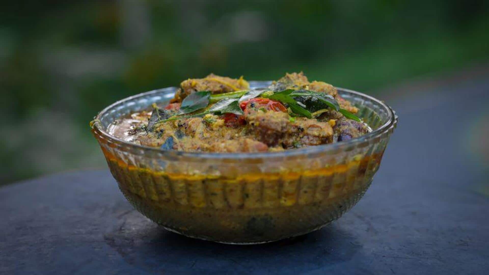 แกงต้นกล้วย: สูตรอาหารมังสวิรัติที่ห้ามพลาด