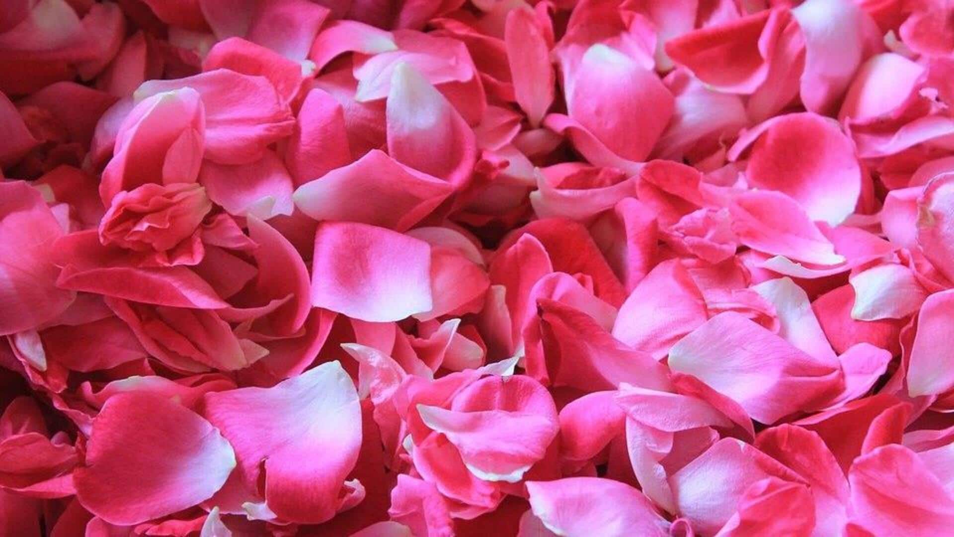 กลีบกุหลาบเพื่อผิวสวยนุ่มใสอย่างเป็นธรรมชาติ