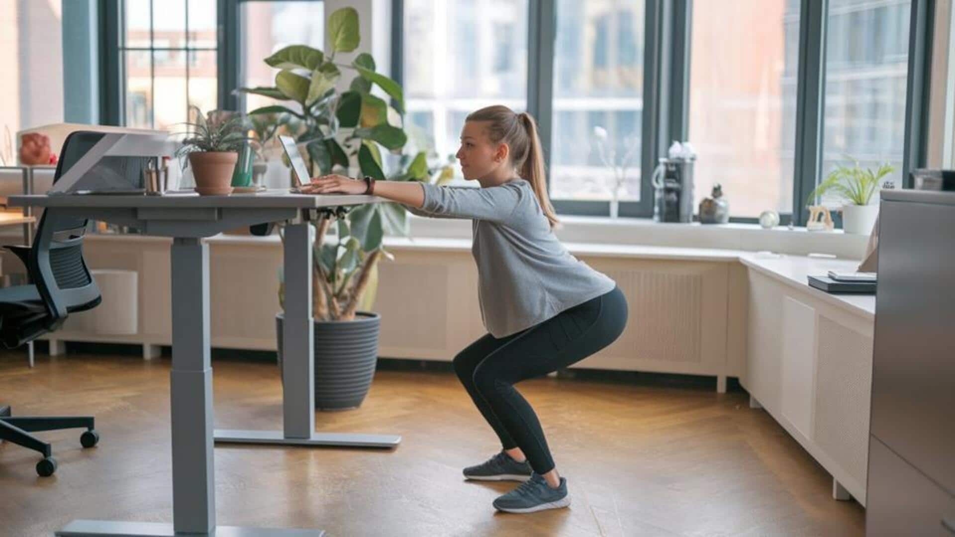 5 วิธีออกกำลังกายที่โต๊ะทำงานเพื่อเพิ่มพลังงาน