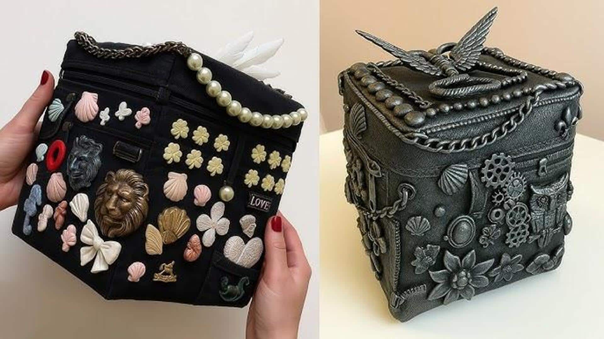 รีไซเคิลกางเกงยีนส์เก่าเป็นกล่องเก็บของสุดสร้างสรรค์