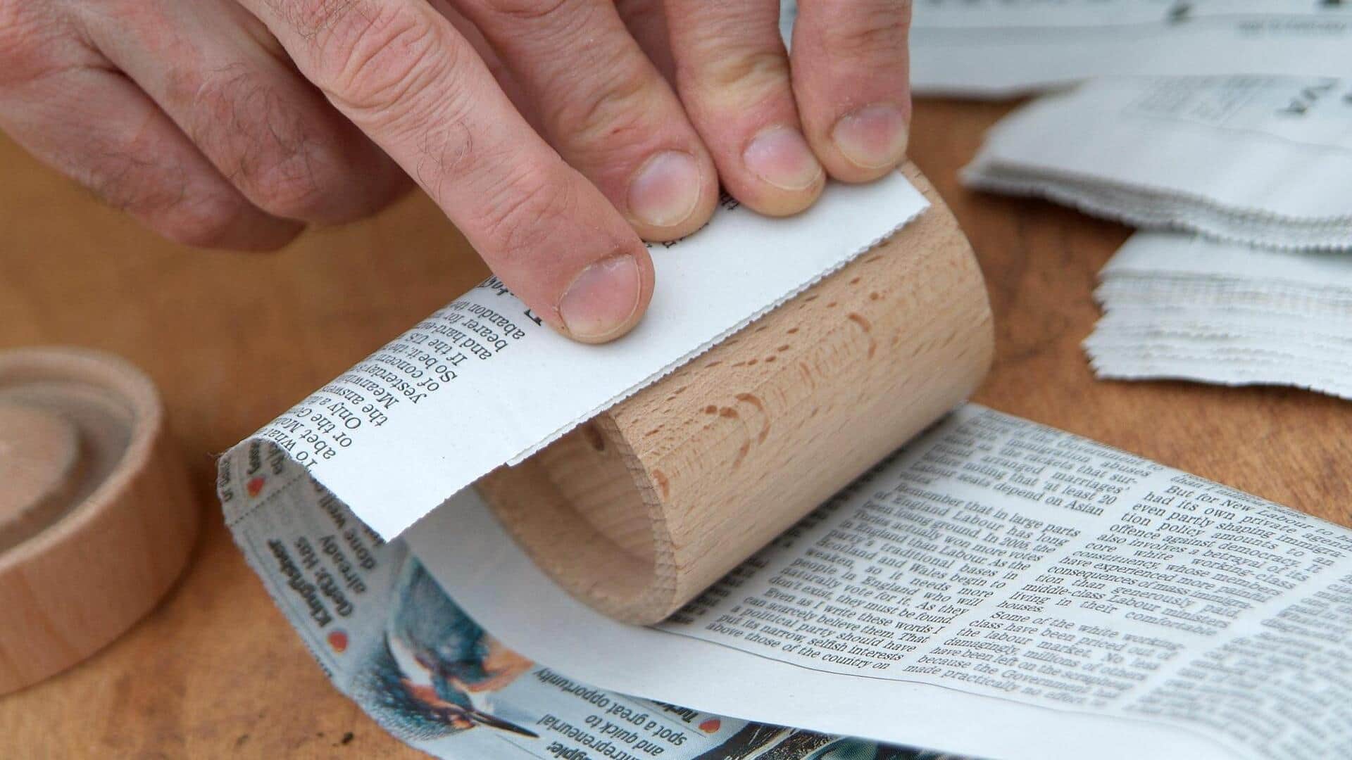 DIY กระถางต้นไม้ย่อยสลายได้จากหนังสือพิมพ์เก่า DIY กระถางต้นไม้ย่อยสลายได้จากหนังสือพิมพ์เก่า