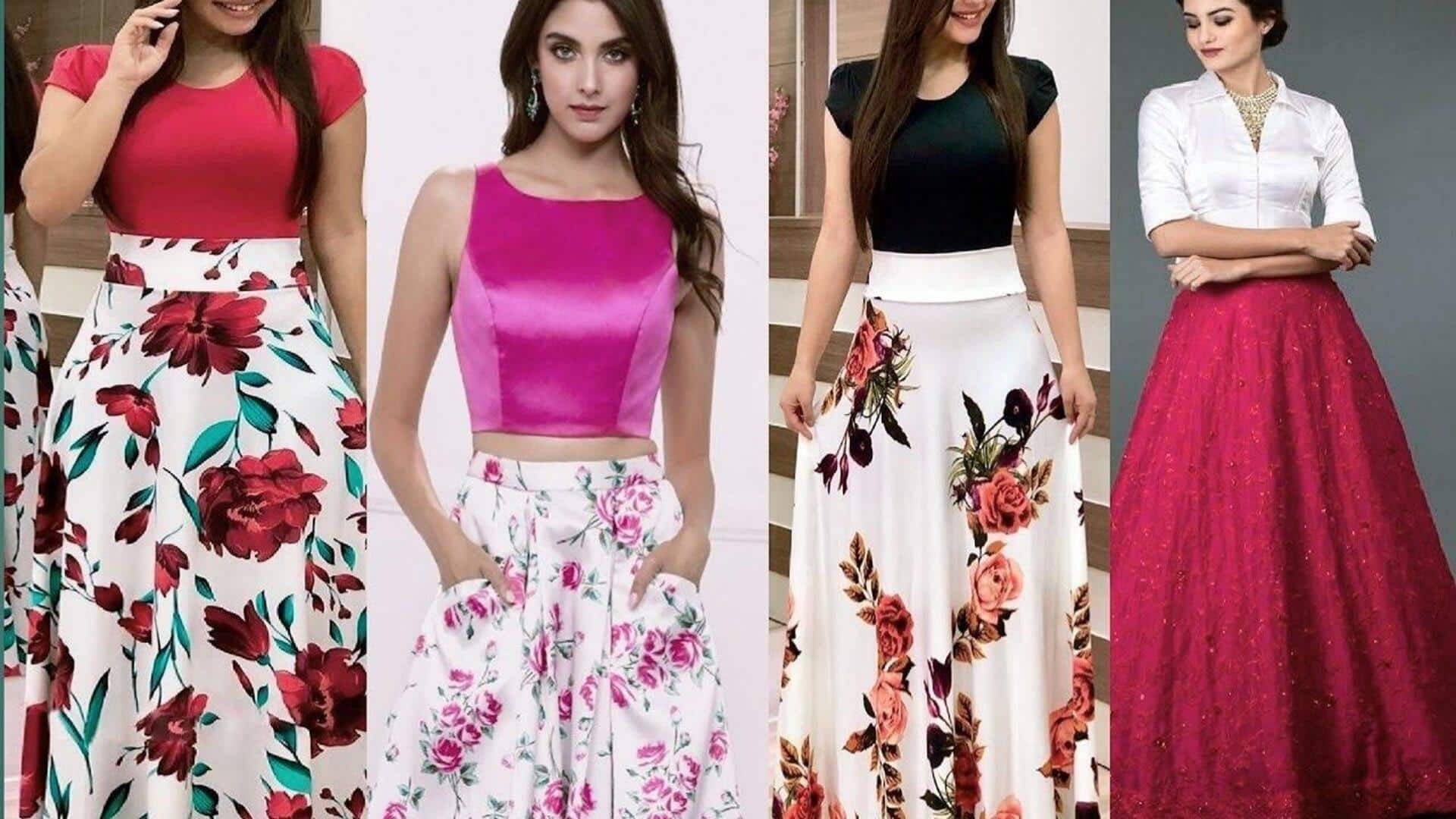 5 ลุคแม็กซี่กระโปรงพลิ้ว ๆ คู่ครอปท็อปสุดชิค