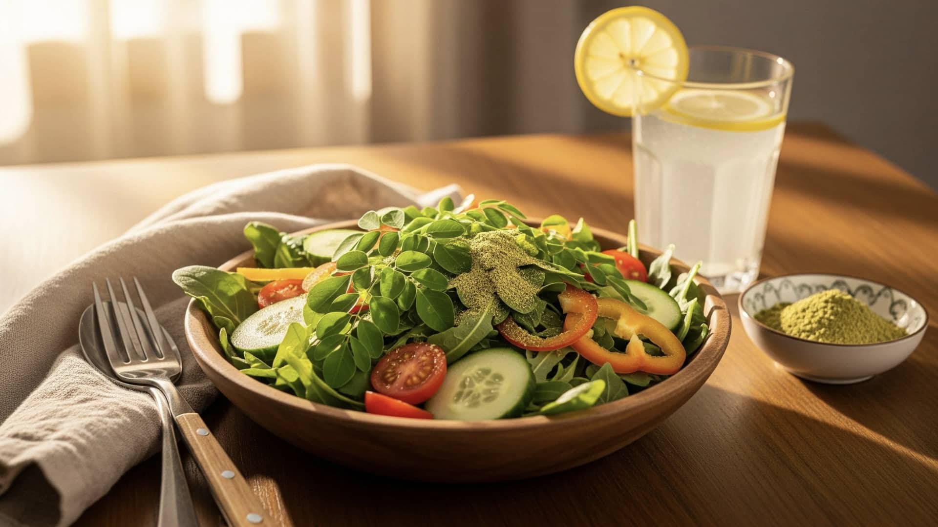 สลัดยอดมะรุมกับน้ำสลัด 5 สไตล์อร่อยที่ต้องลอง