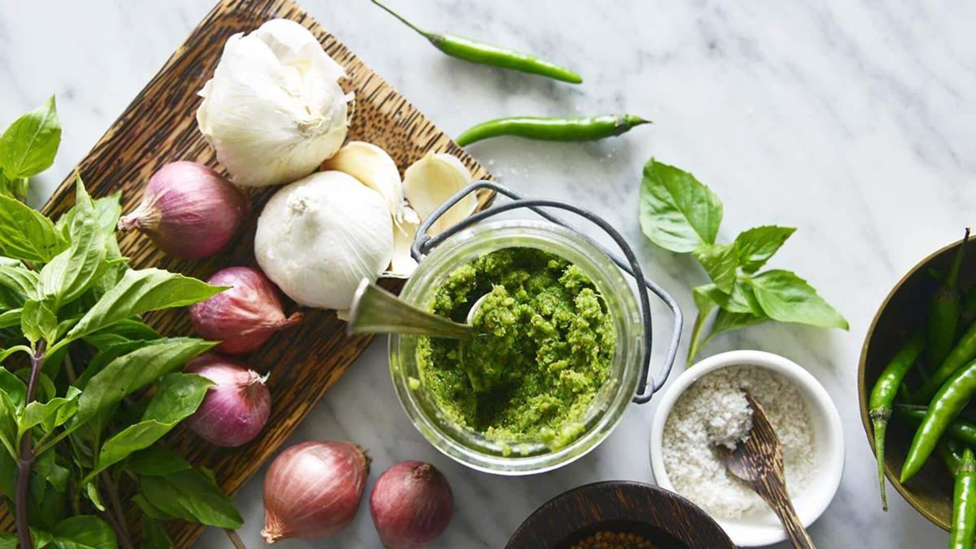 วิธีทำพริกแกงสมุนไพรไทยแท้ต้นตำรับ