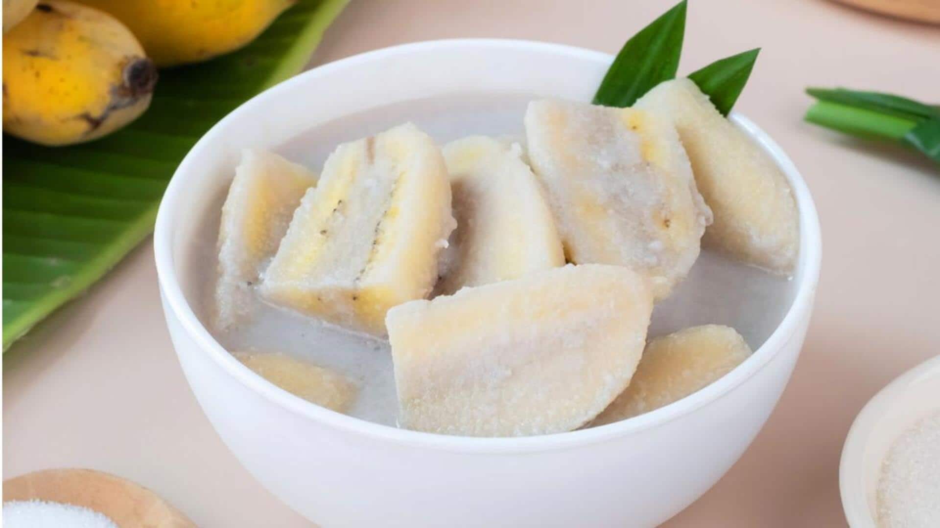 กล้วยบวชชีสไตล์เขตร้อน สูตรหวานมันลงตัว