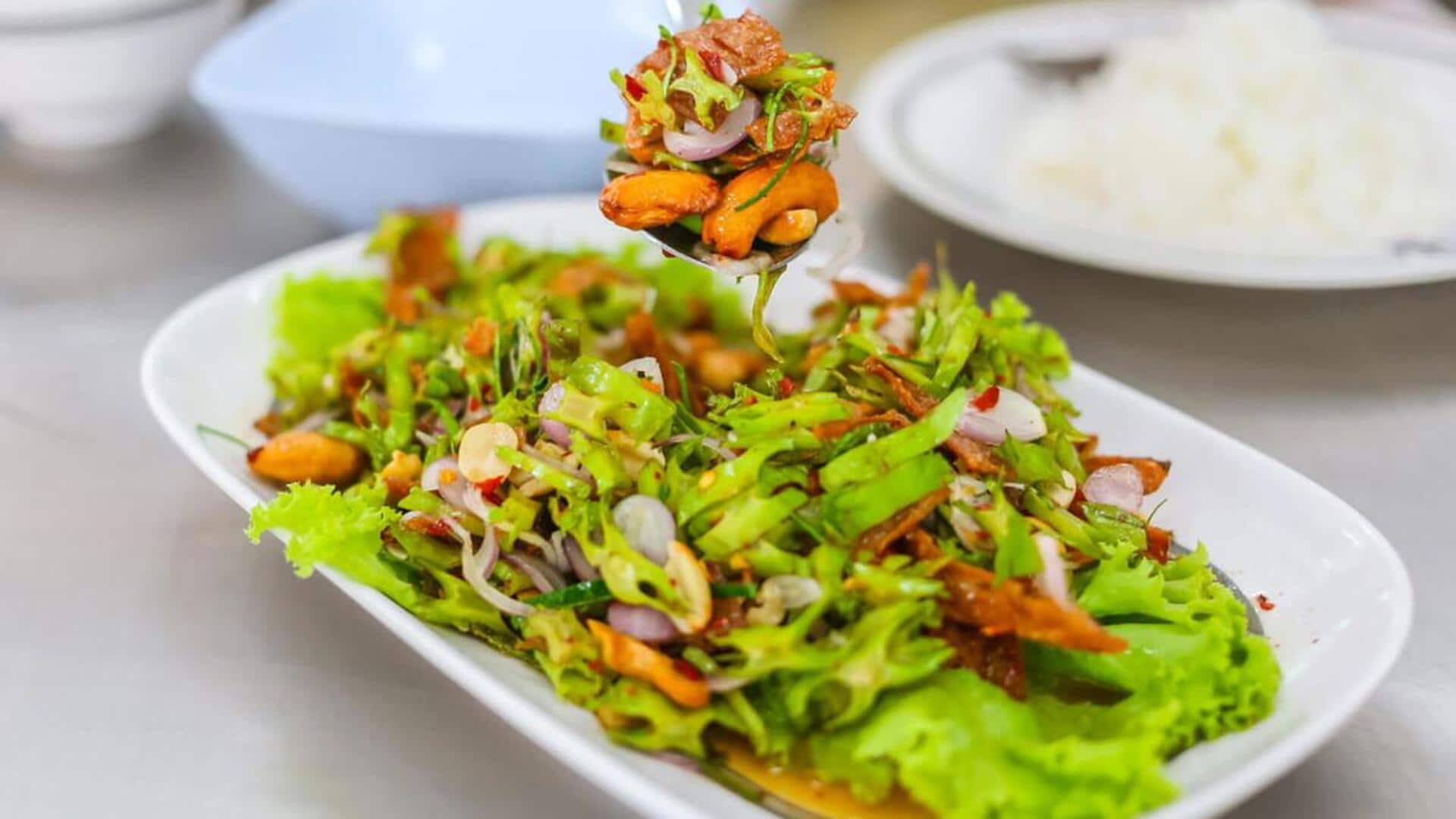 สลัดถั่วลิสงคั่วกับถั่วพู เมนูสุขภาพกรอบอร่อยที่ไม่ควรพลาด 