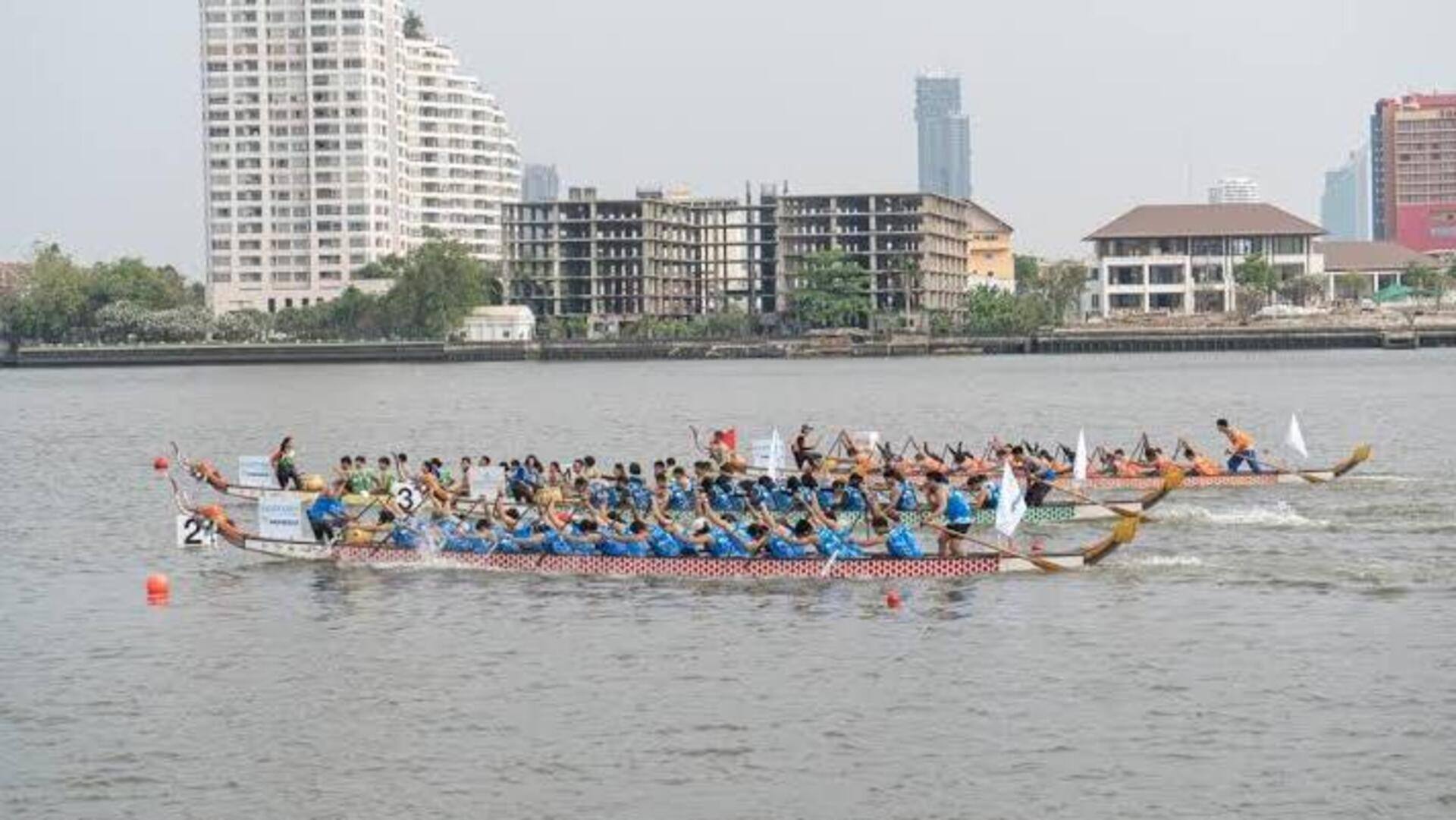 การพายเรือแบบไทยเพื่อการออกกำลังกายทั้งตัว