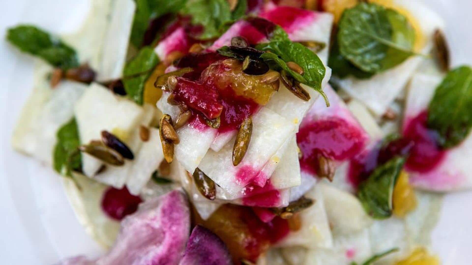 ซุปมันแกวครีมมี่ เมนูมังสวิรัติสดชื่นสไตล์ไทย