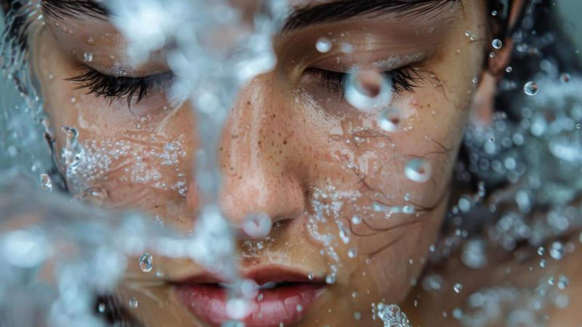 เพิ่มความกระจ่างใสให้ผิวด้วยการสาดน้ำเย็น