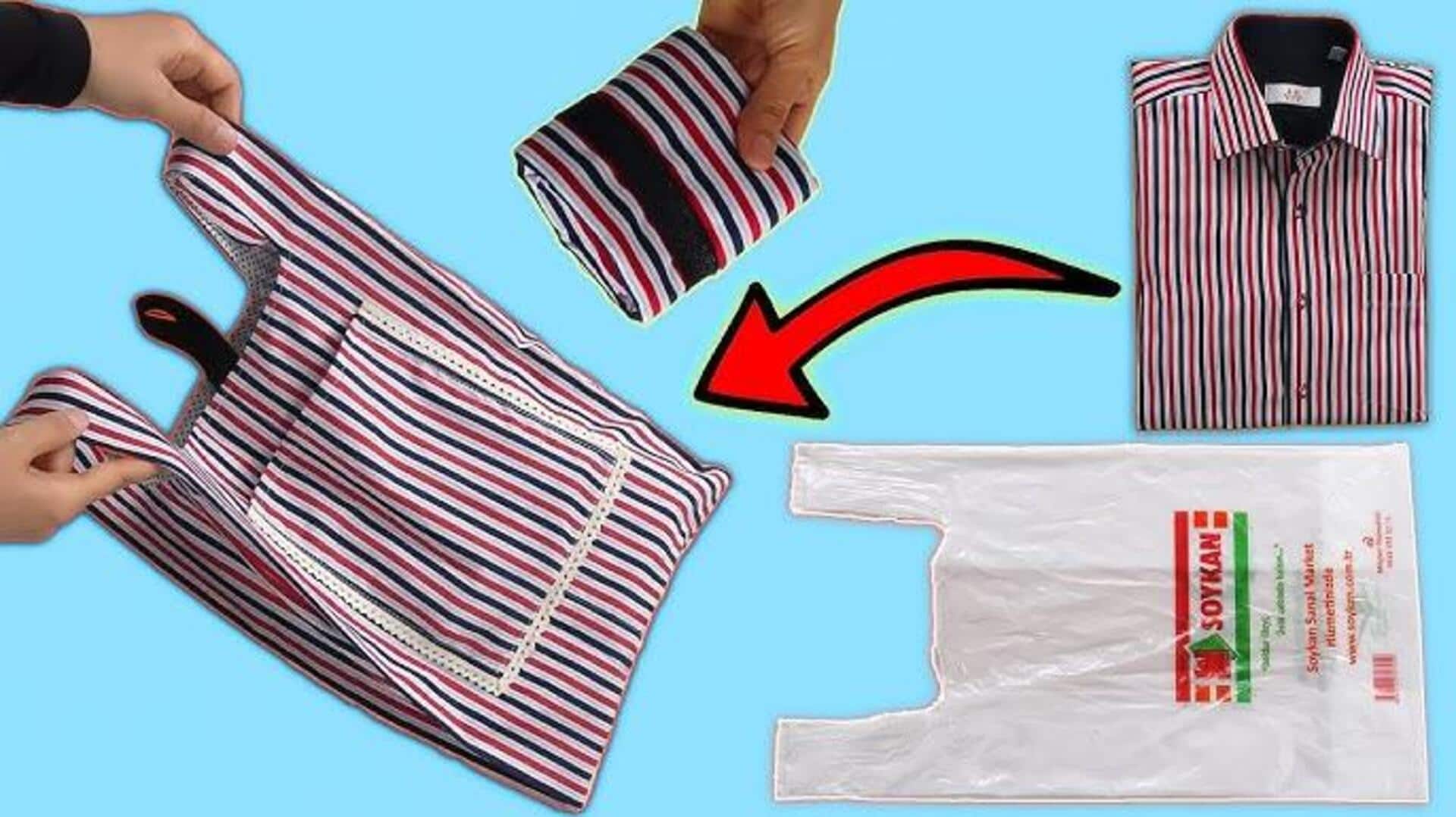 ไอเดียรีไซเคิล: เปลี่ยนเสื้อยืดเก่าเป็นถุงช้อปปิ้งใช้ซ้ำได้