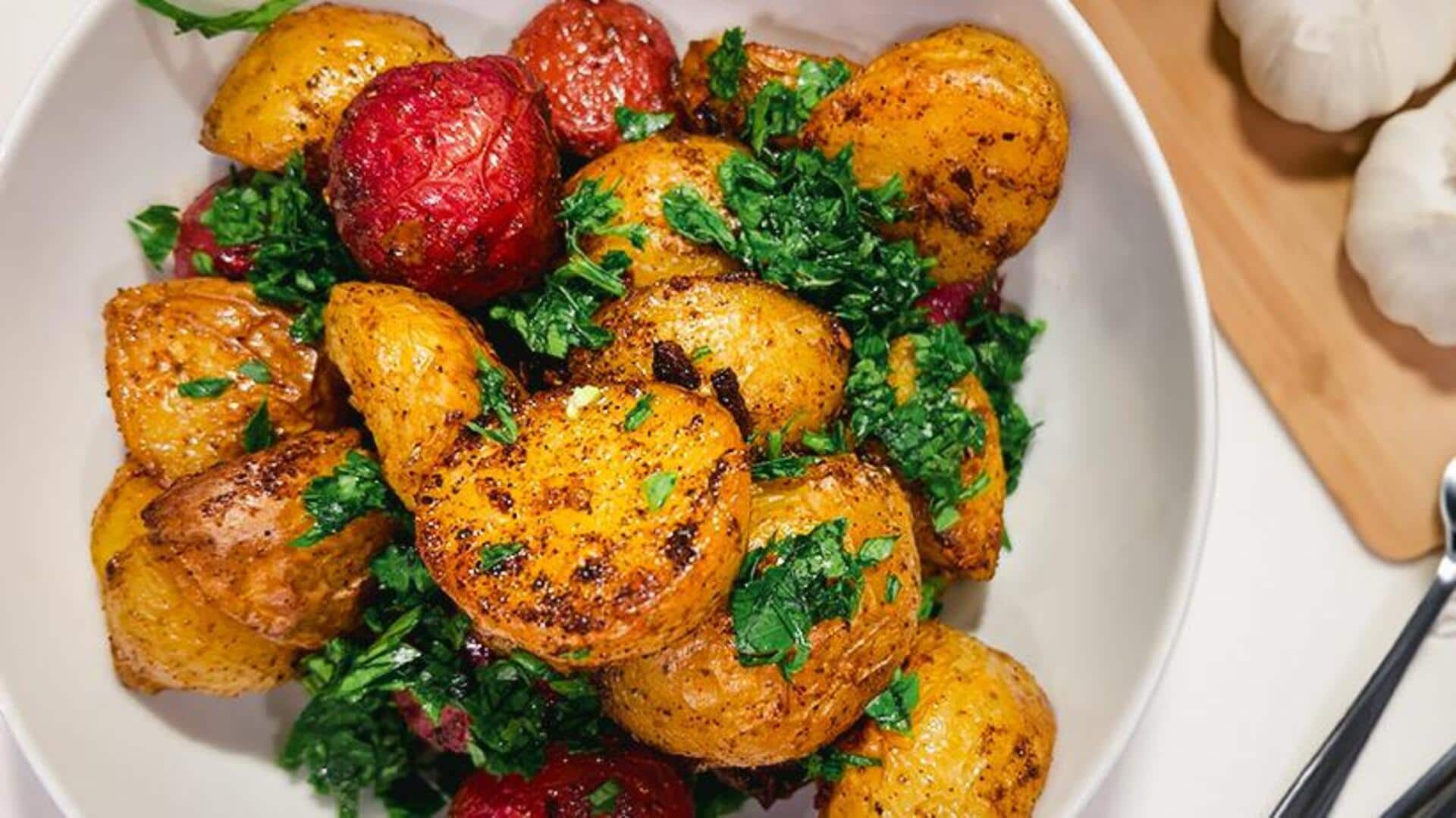 มันฝรั่งอบอินเดีย พบกับรสชาติเมดิเตอร์เรเนียน