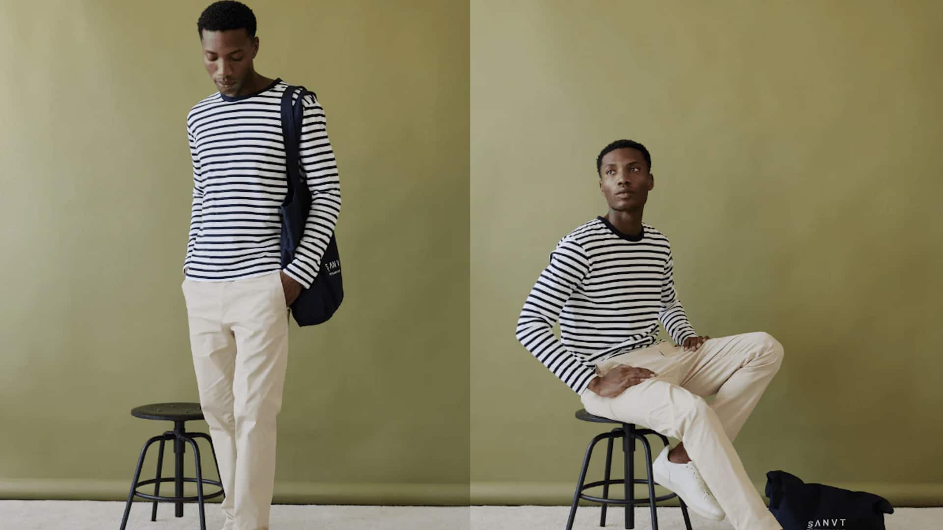 5 ลุคแฟชั่นที่เข้ากับเสื้อยืดลายทางได้ลงตัว