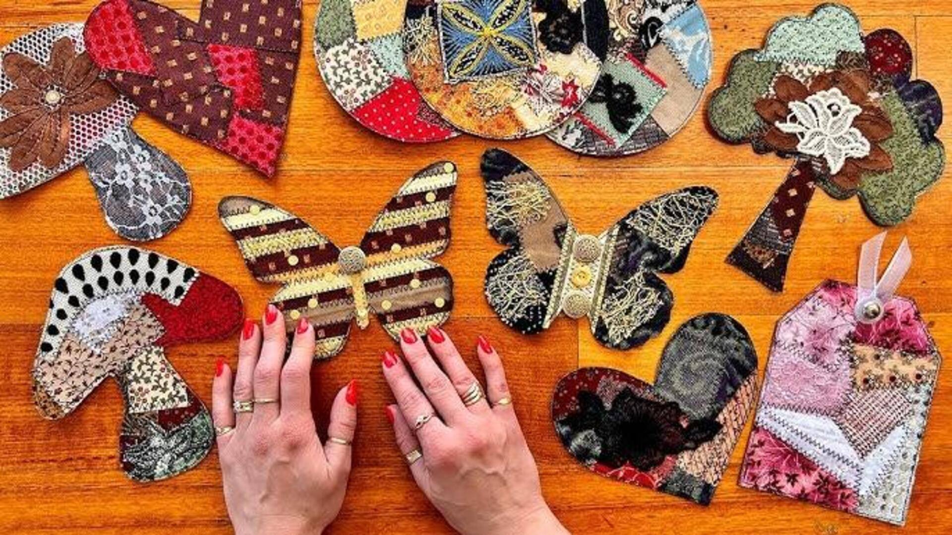 DIY ของแต่งบ้านสุดคุ้มจากเศษผ้าเหลือใช้ DIY ของแต่งบ้านสุดคุ้มจากเศษผ้าเหลือใช้