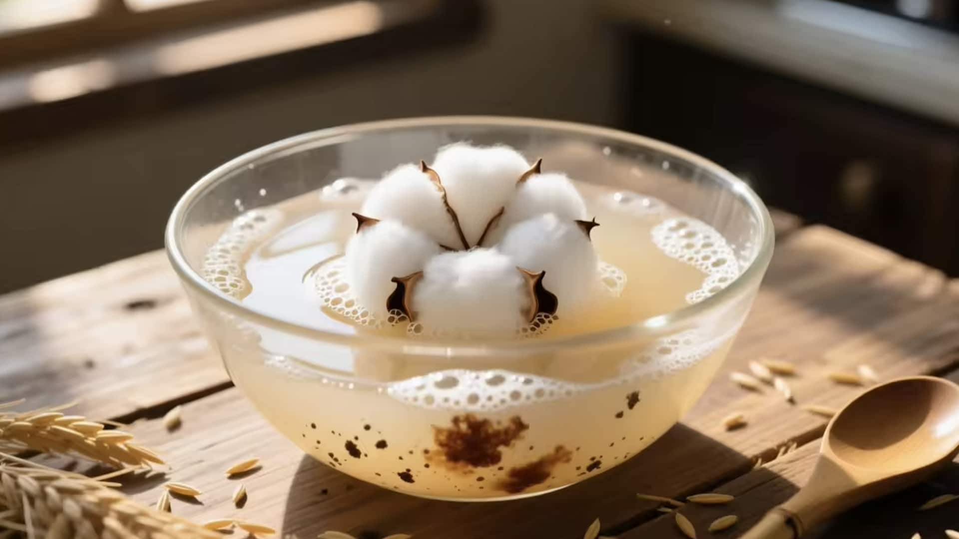 วิธีใช้ น้ำซาวข้าว ทำความสะอาดรอยเปื้อนบนพื้น