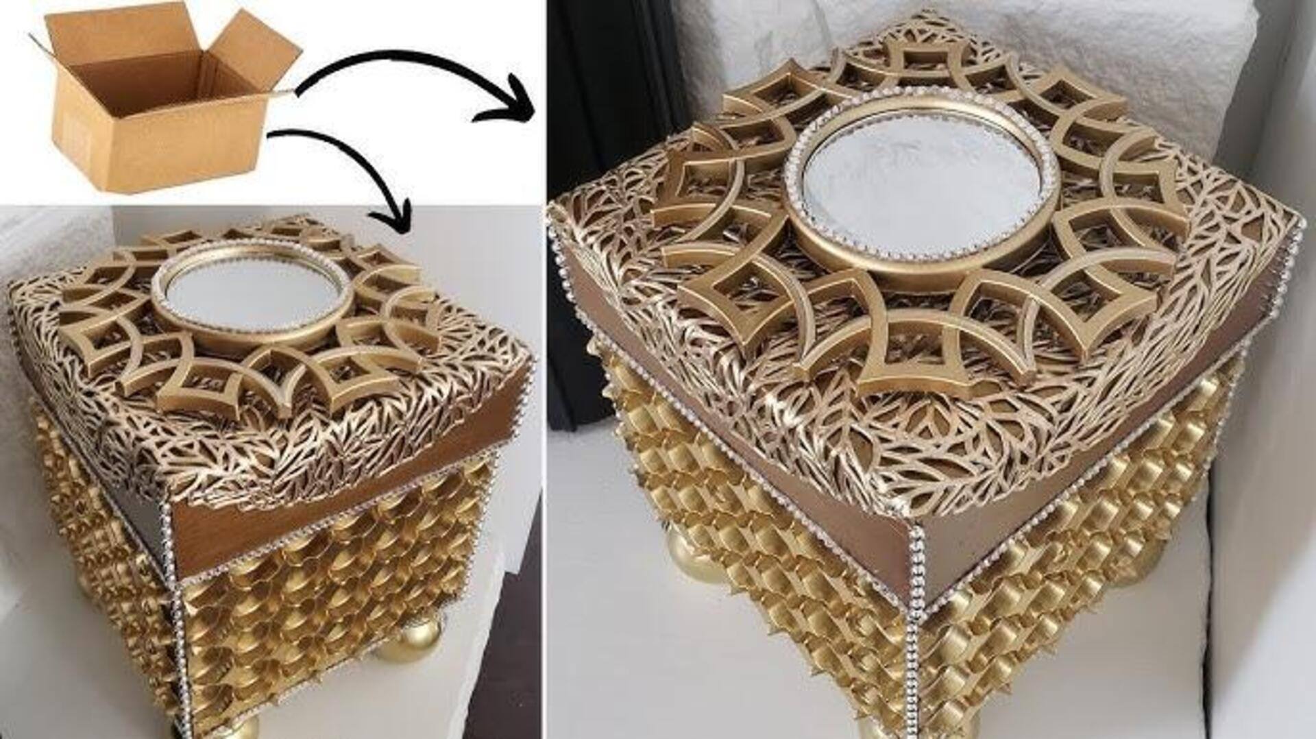 วิธีทำที่จัดระเบียบสุดเก๋จากกล่องกระดาษเก่า