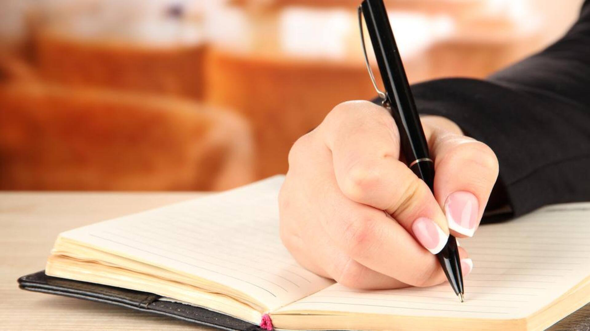 5 นิสัยการใช้ปากกาเพิ่มประสิทธิภาพการเขียน