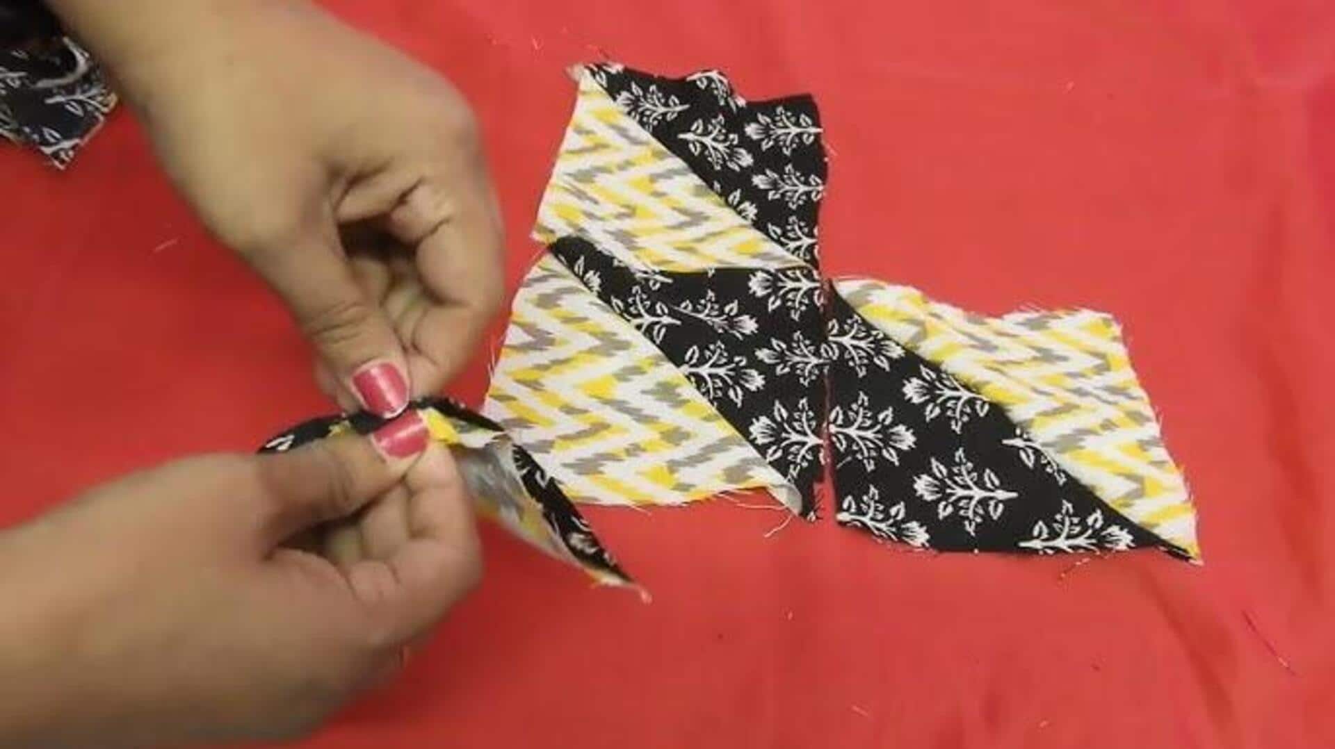 แปลงเศษผ้าให้กลายเป็นรองจานโต๊ะสุดเก๋