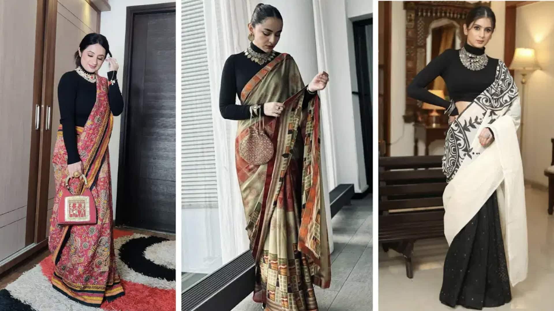 5 คาร์ดิแกนแมตช์กับส่าหรีอย่างลงตัว