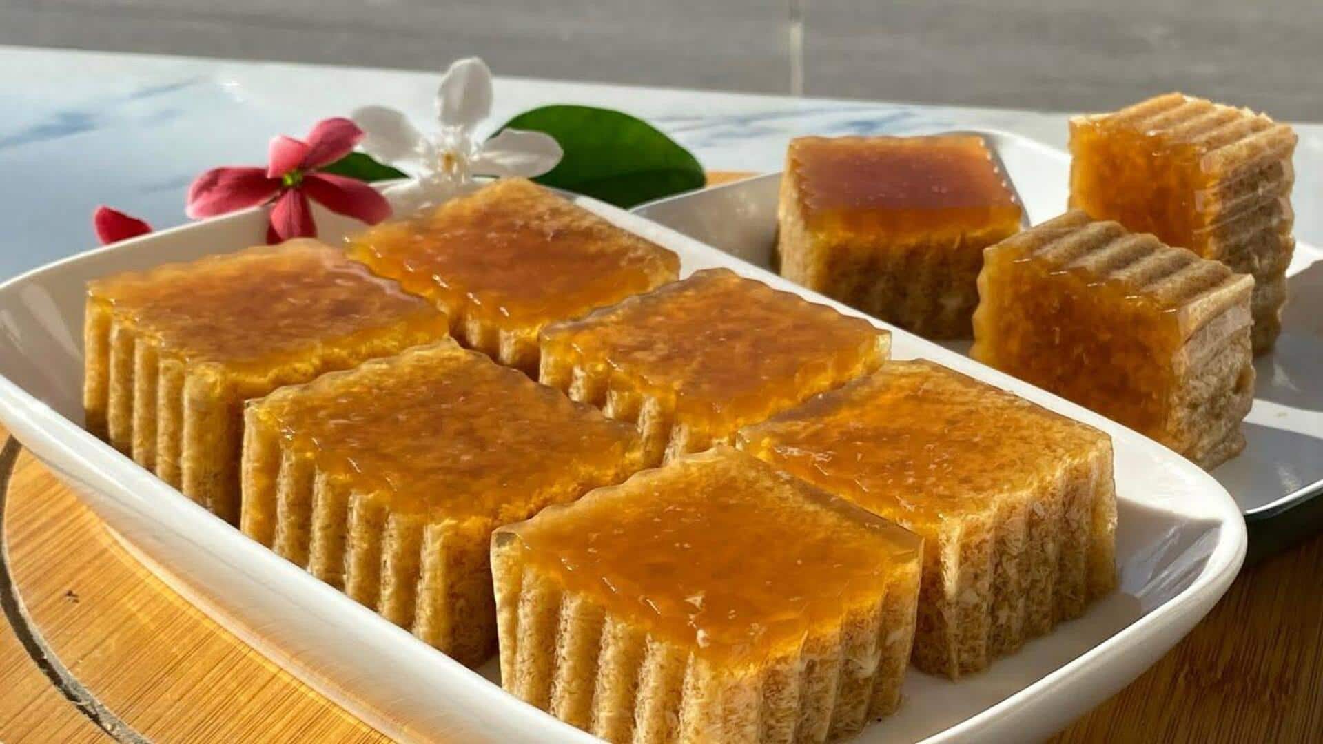 ขนมหวานน้ำตาลโตนดกับกะทิ หอมหวานละมุน