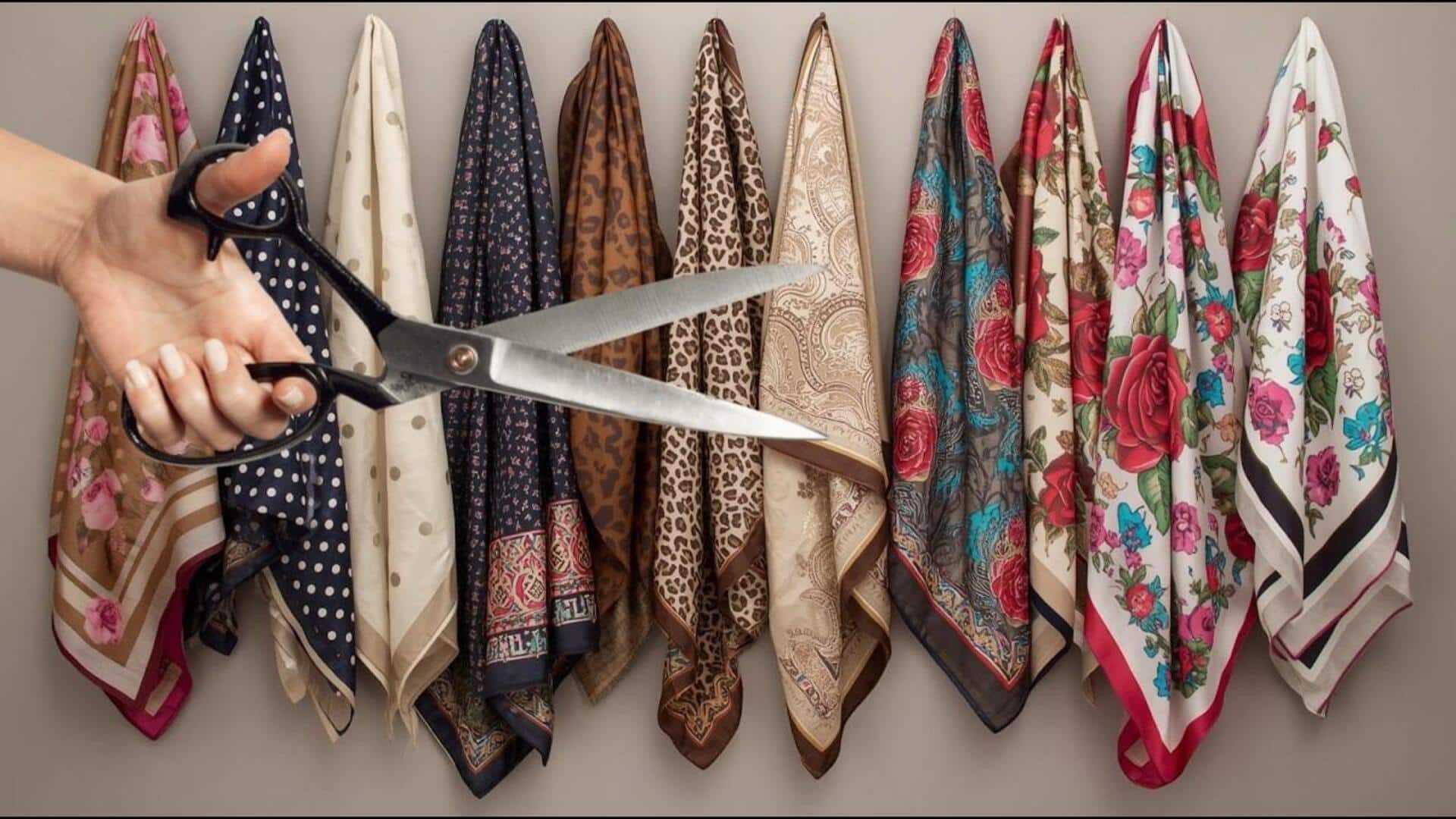 เปลี่ยนผ้าพันคอเก่าให้กลายเป็นแฟชั่นใหม่ในงบจำกัด