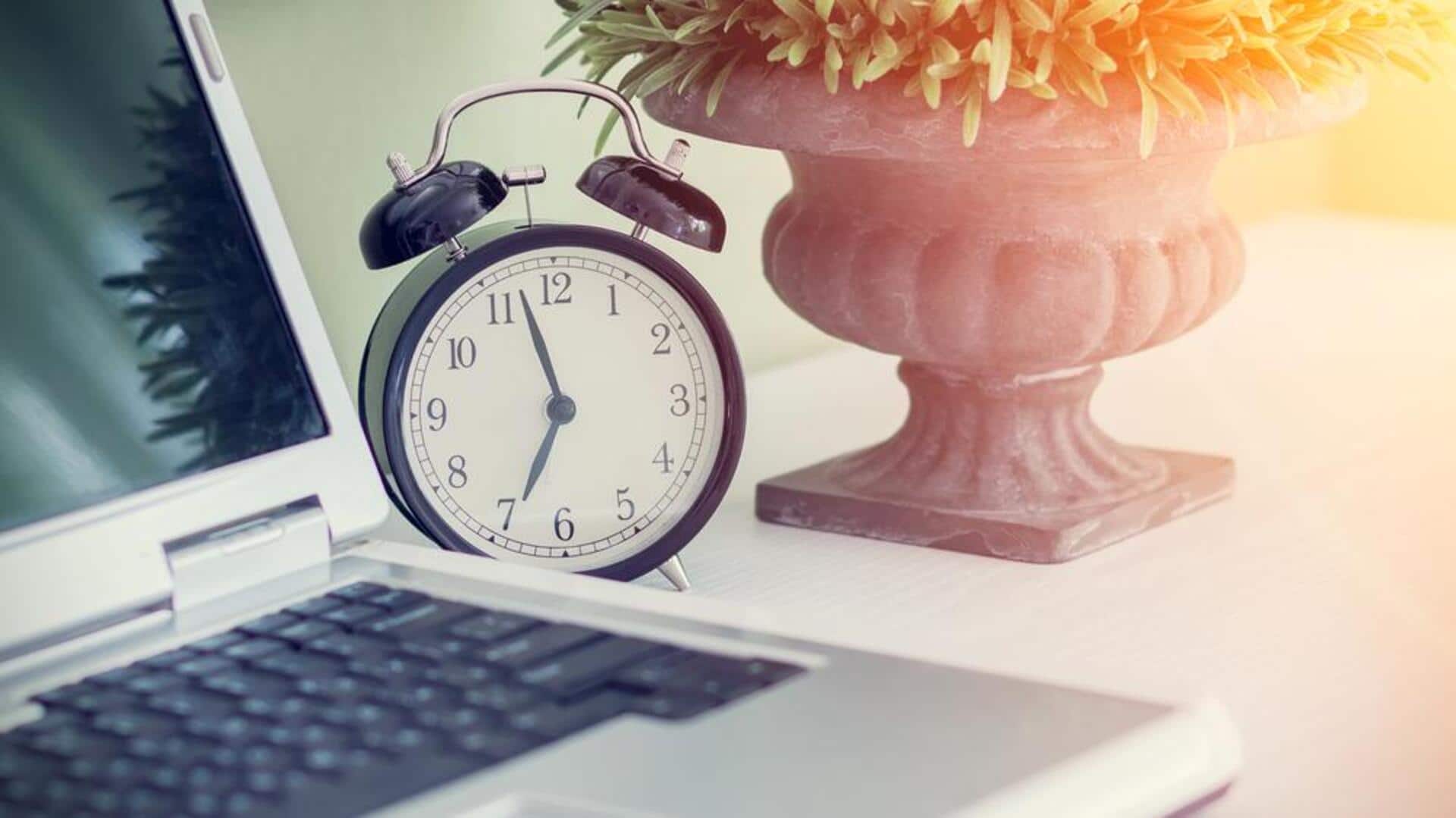 ใช้นาฬิกาอนาล็อกติดตามนิสัยในชีวิตประจำวัน