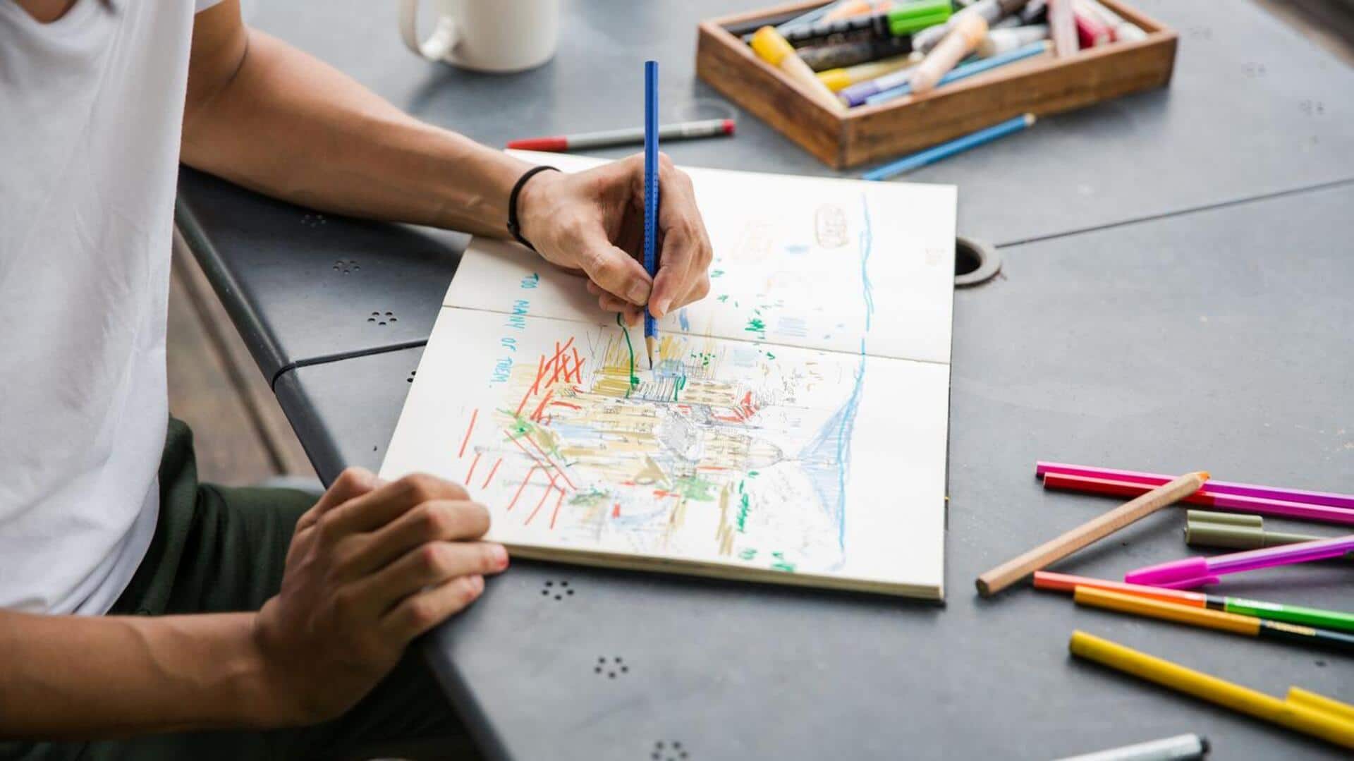 ผ่อนคลายความเครียดด้วยการวาดภาพทุกวัน