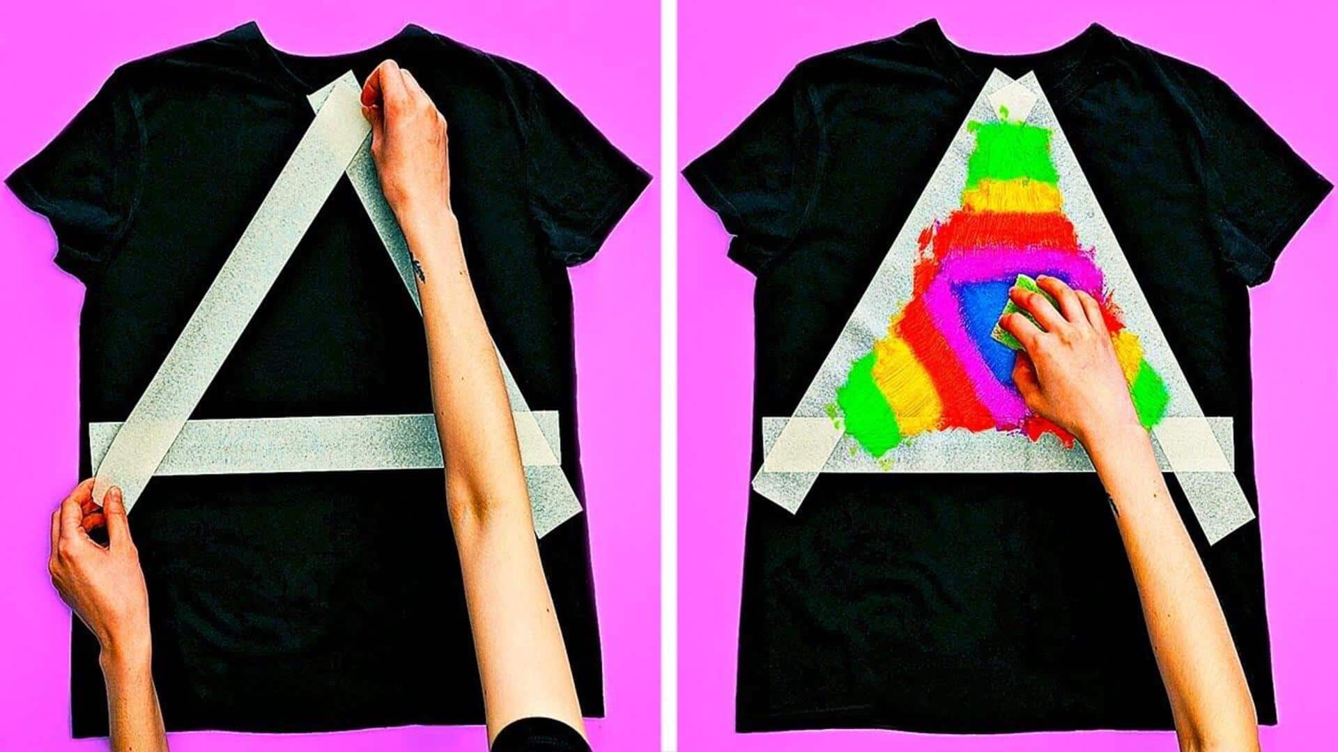 DIY เปลี่ยนเสื้อยืดเก่าเป็นของแต่งบ้านสวยเก๋