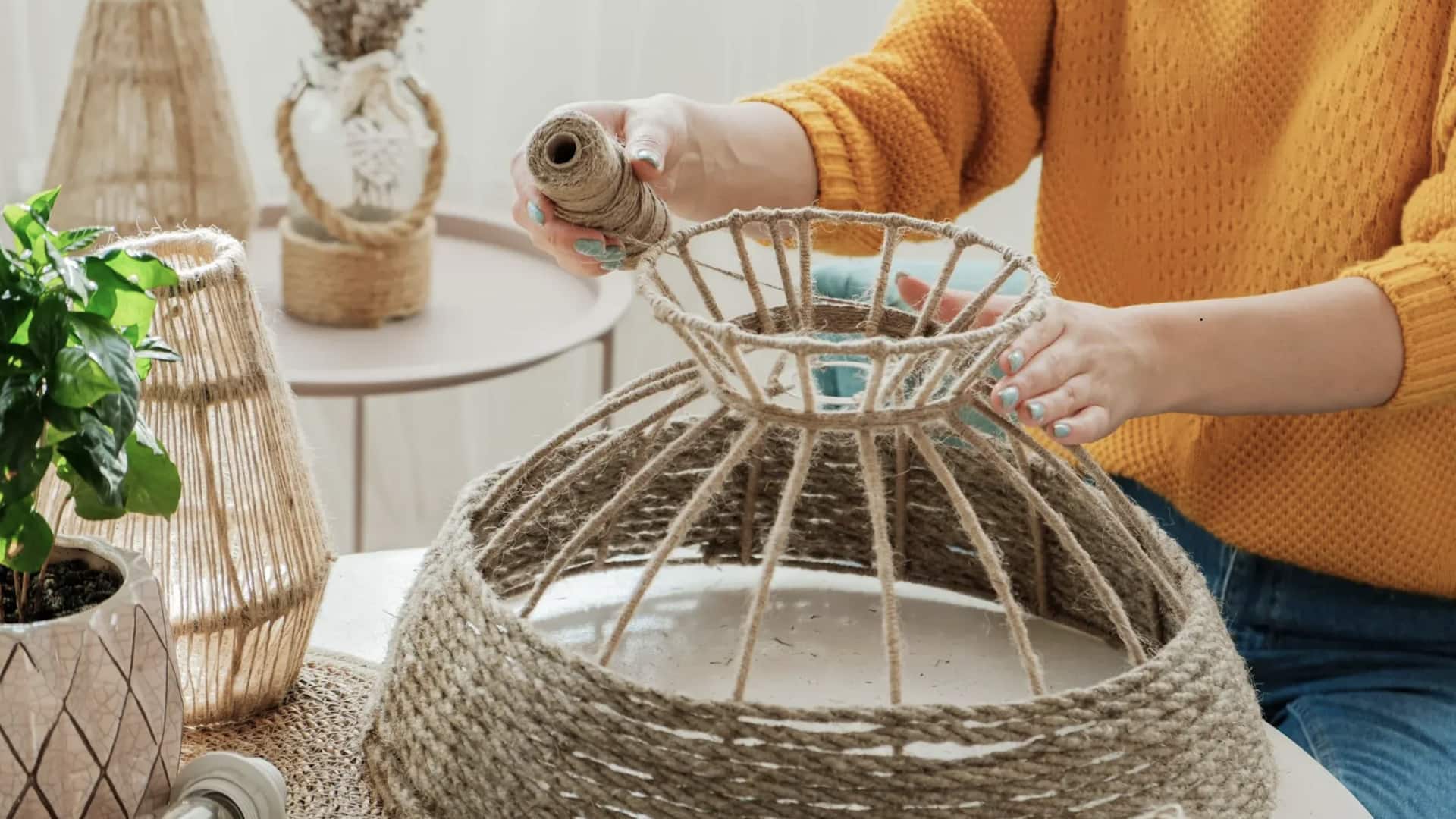 DIY ของแต่งบ้านจากเชือก สวย เก๋ ประหยัด