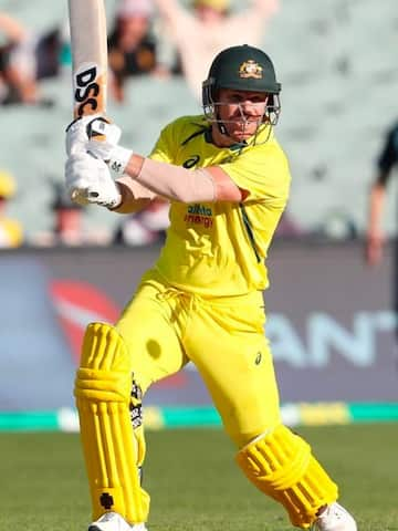 David Warner smashes his 27th ODI fifty