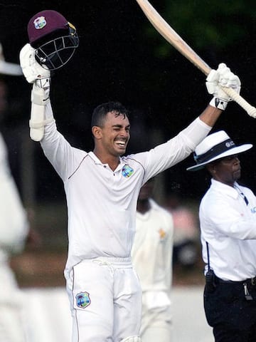 Tagenarine Chanderpaul slams his maiden Test century