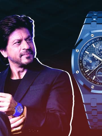 Spotted SRK's glitzy blue watch?