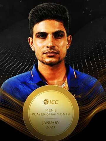 Shubman named ICC Men's Player of the Month (January)