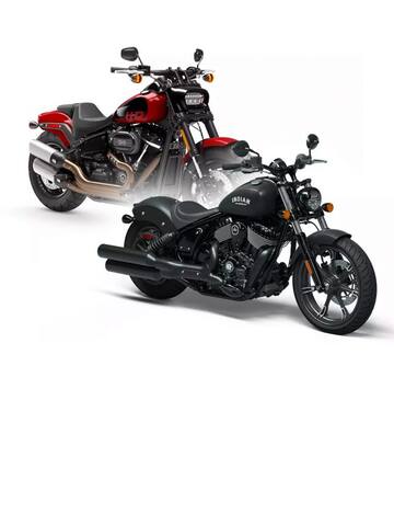 HD Fat Bob vs Indian Chief Dark Horse